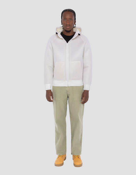 Weiß mit Kapuzengezögere Sweatshirt