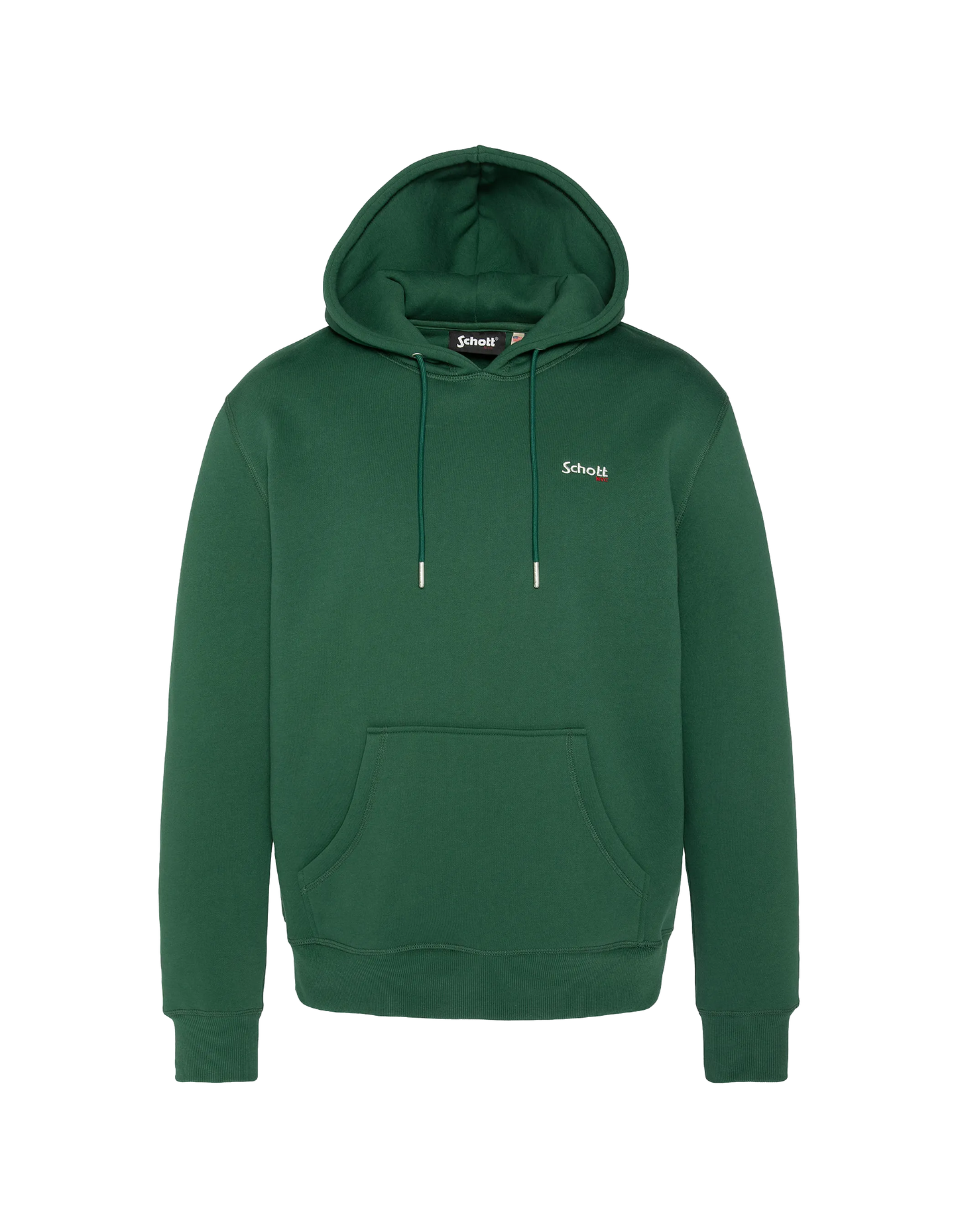 Felpa con cappuccio verde in pile spessa - Main Image