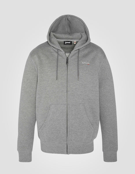 トップス Schott HEAVYWEIGHT PLAIN ZIPHOODIE XL Navy blue zipped sweatshirt, large - swzipgt | Schott NYC®