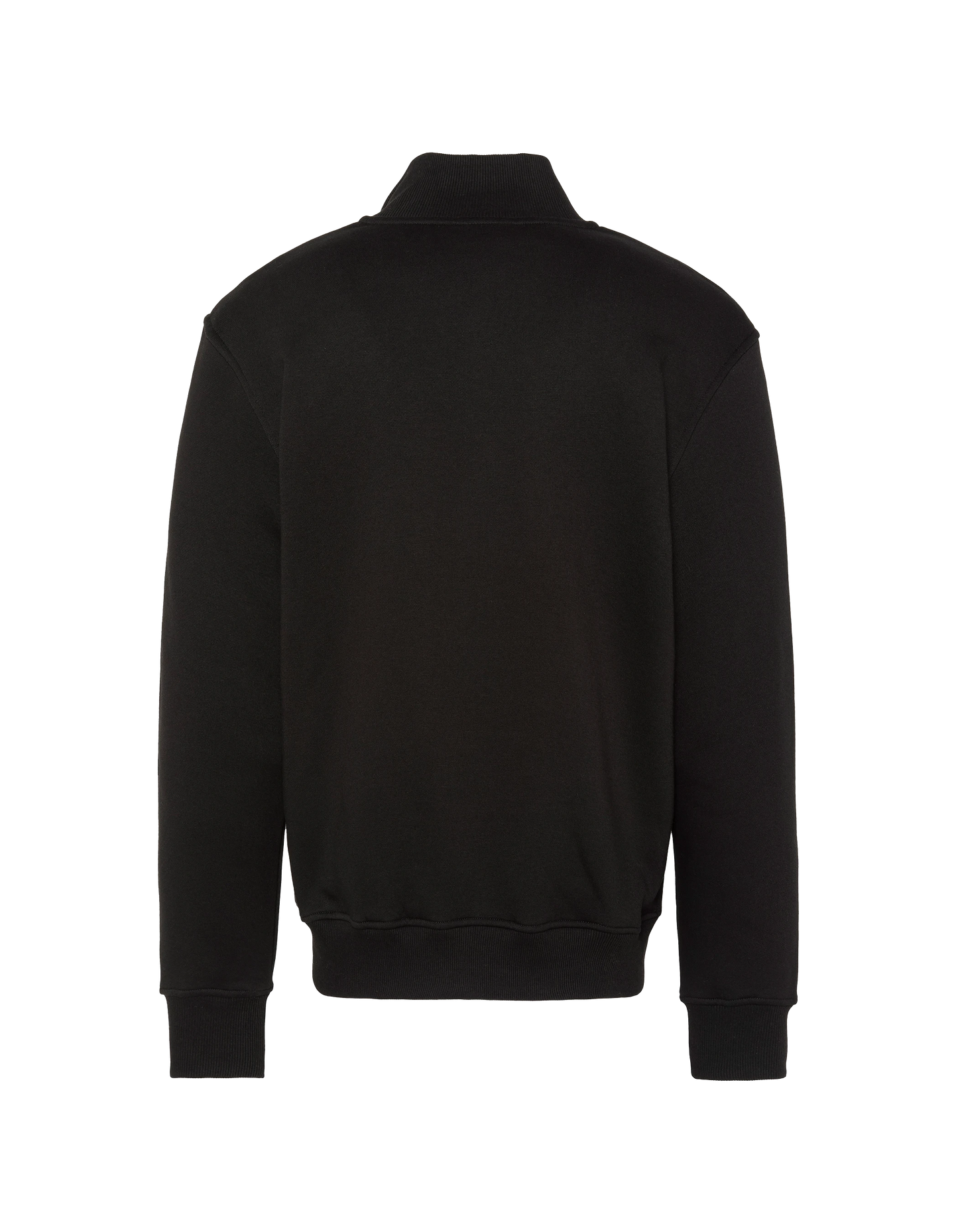 Felpa con colletto di camionista nero di camionista