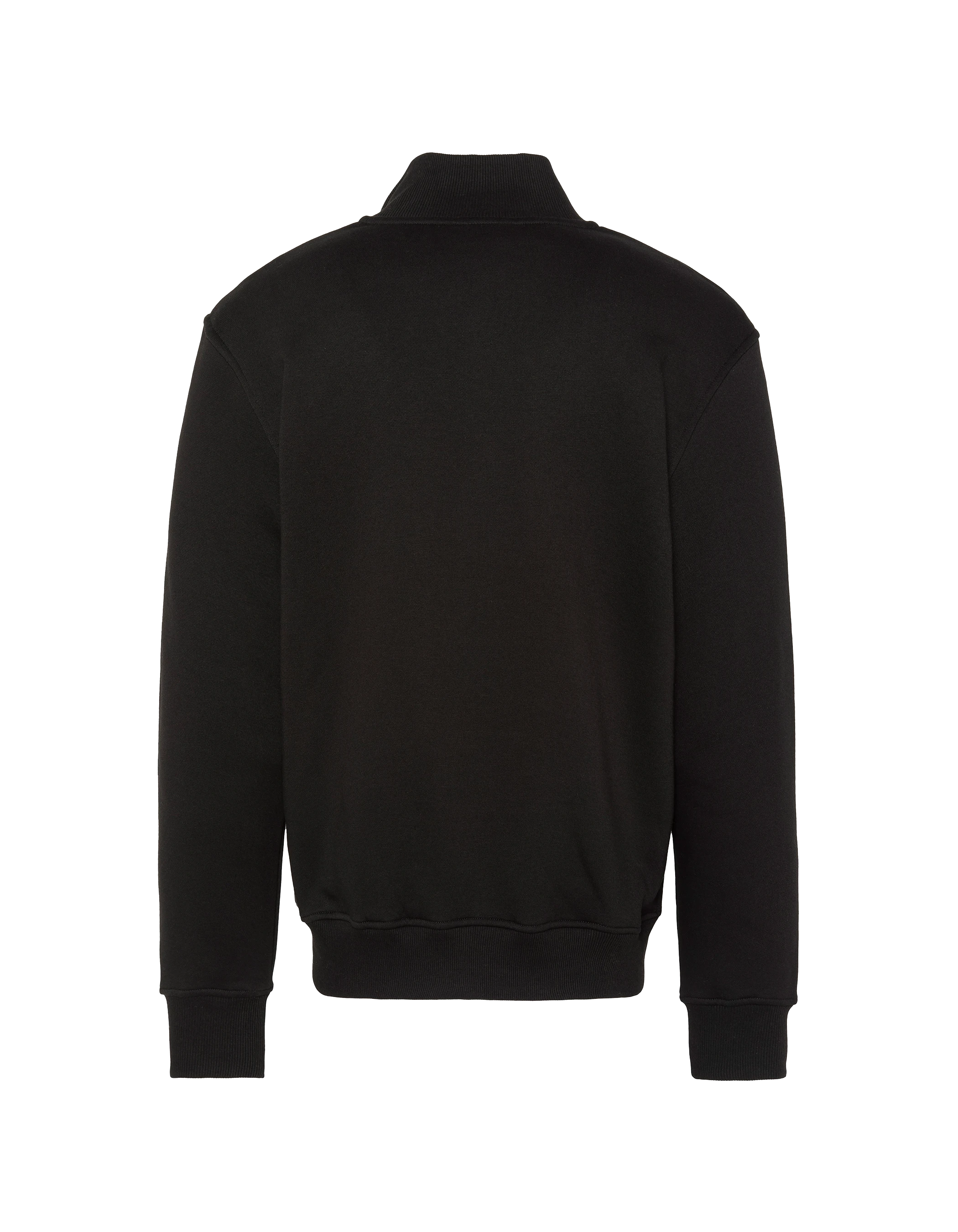 Felpa con colletto di camionista nero di camionista-2