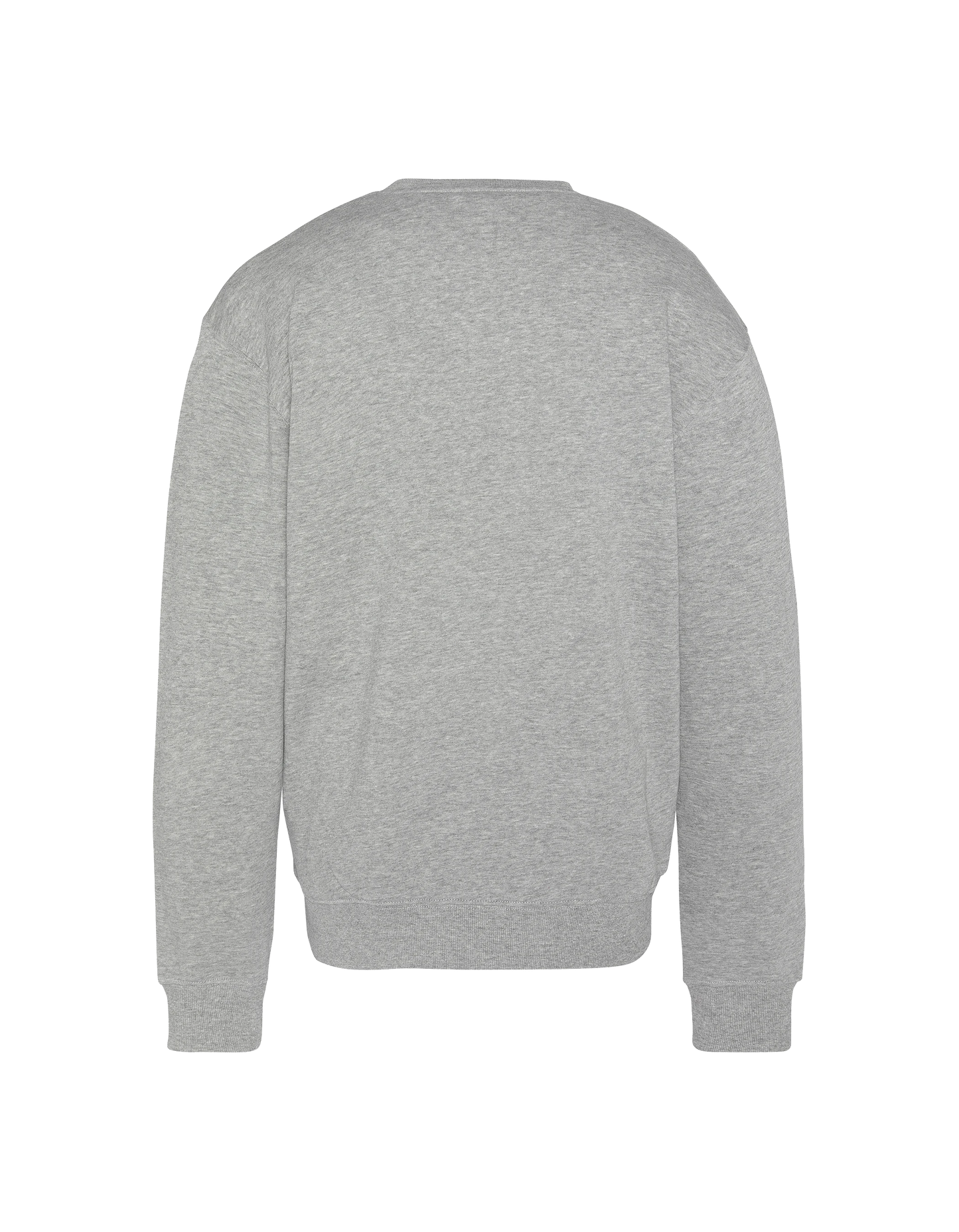 Collar rotondo stampato di felpa grigia