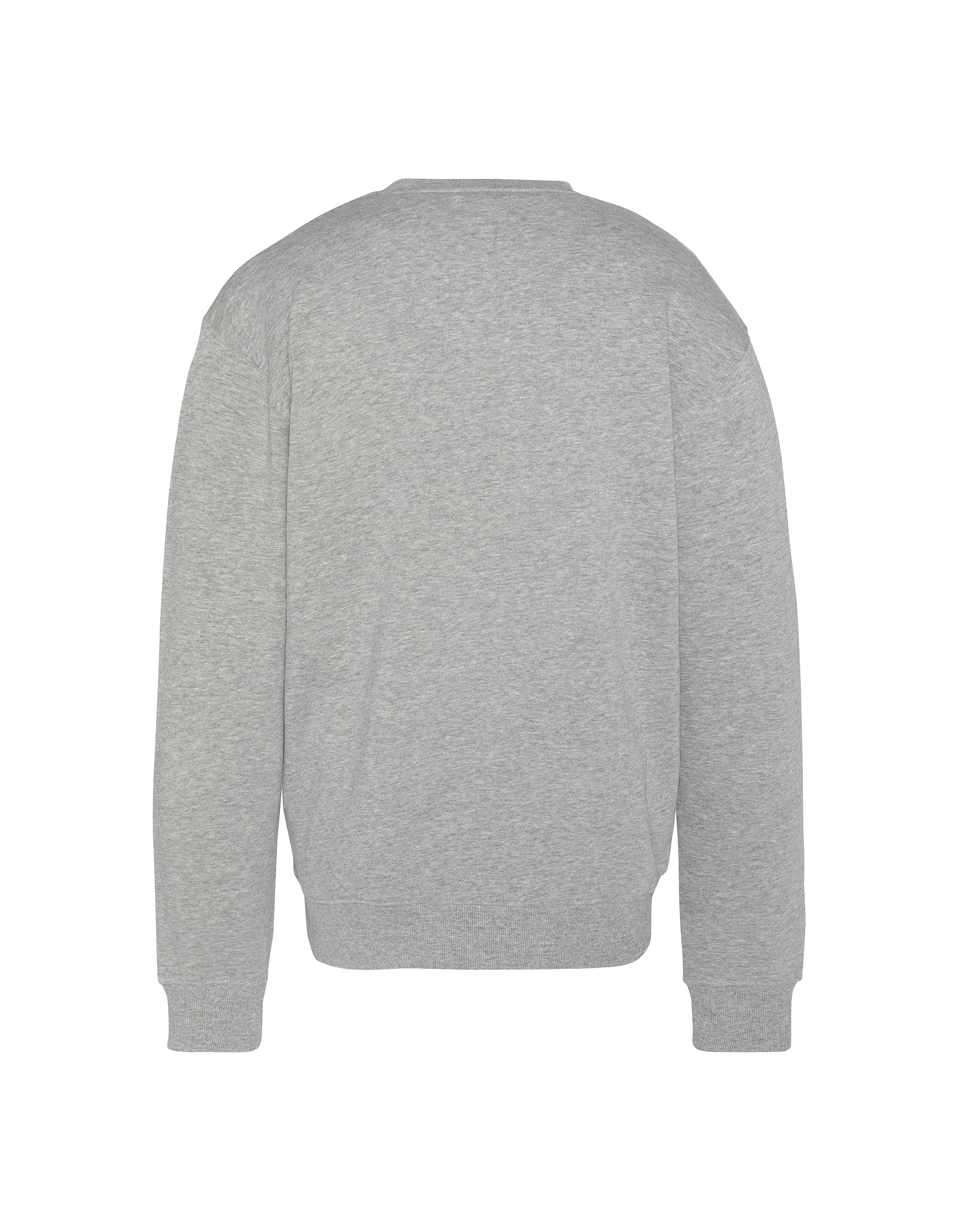 Collar rotondo stampato di felpa grigia-2