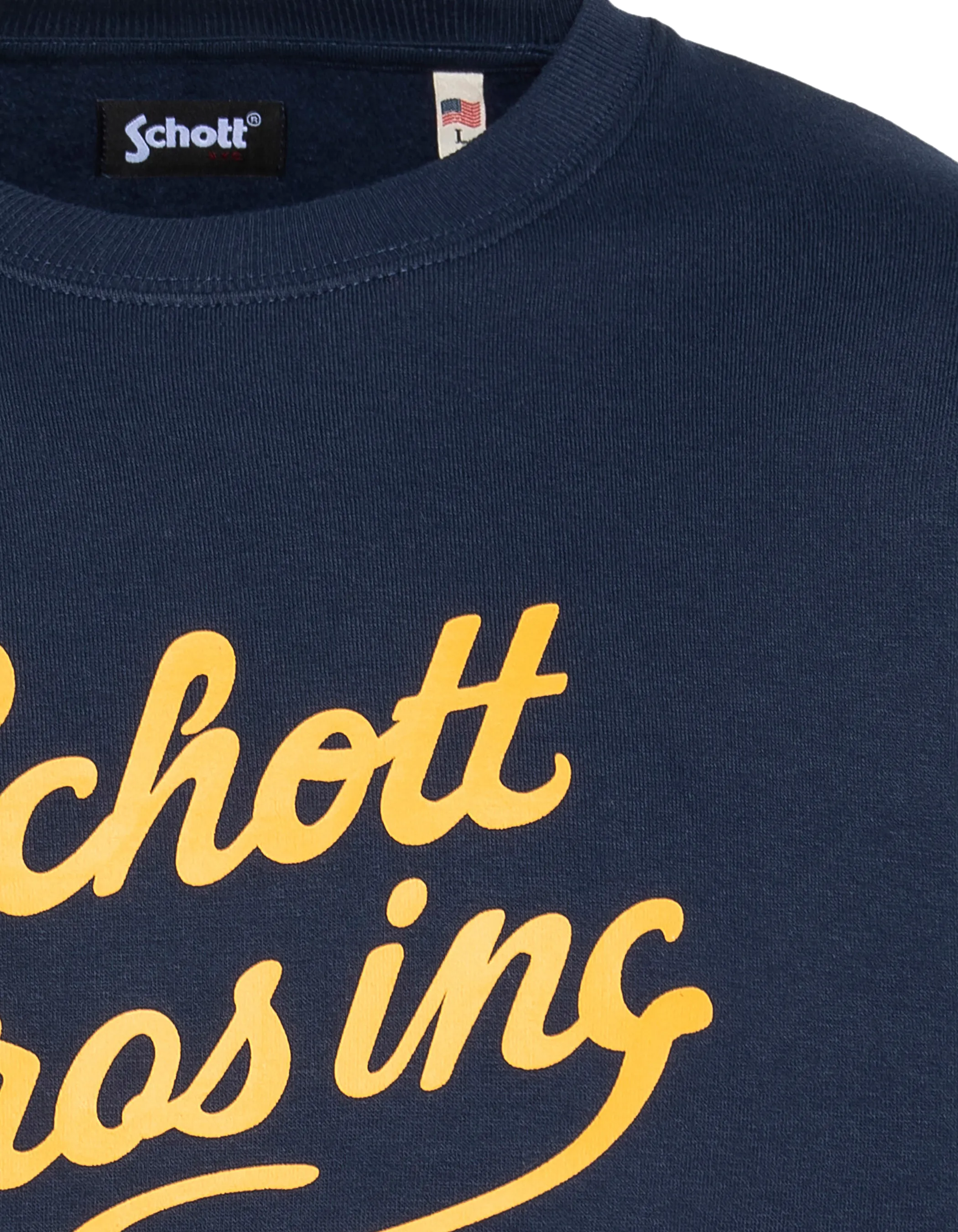 Spacca blu navy stampato round col-3