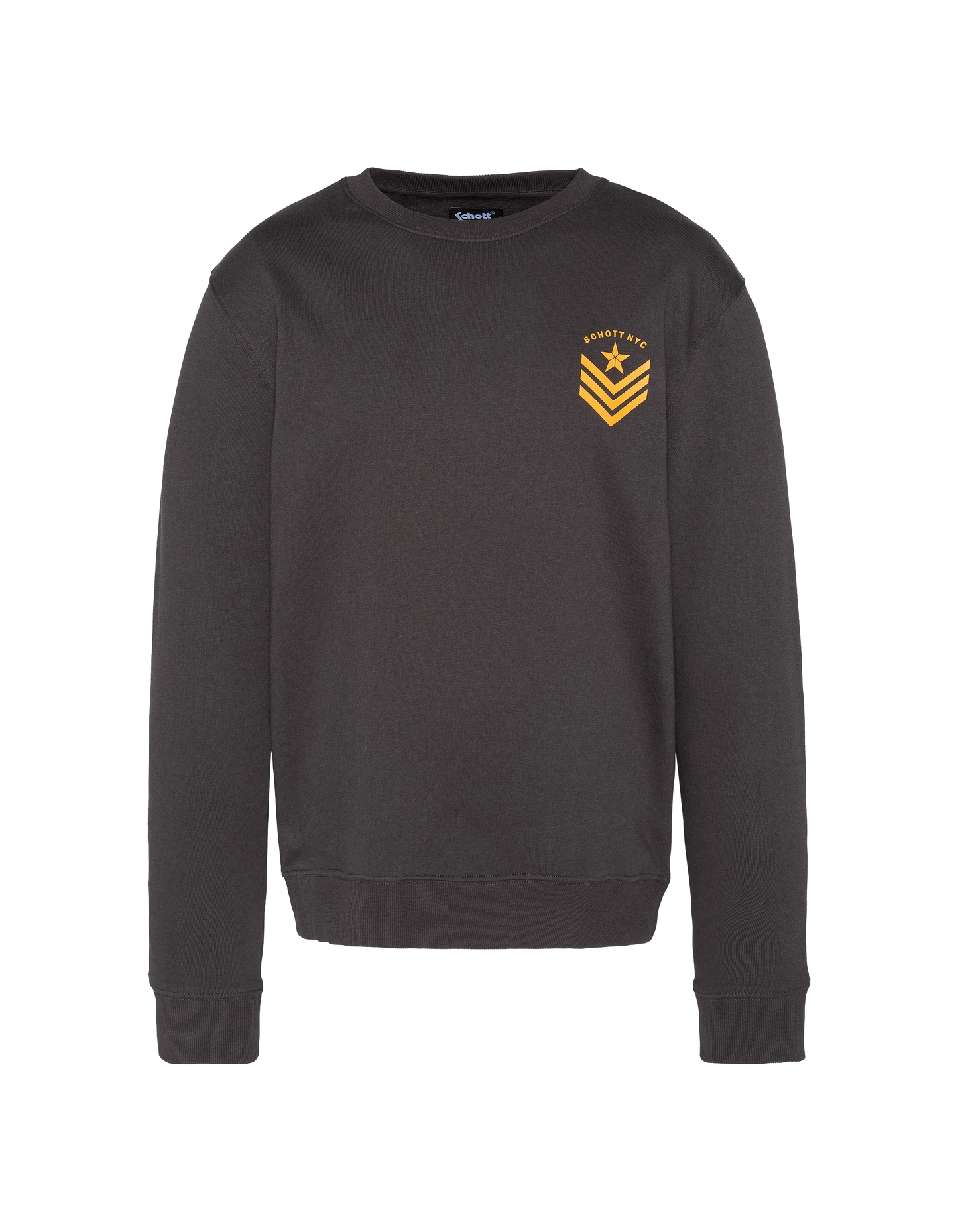 Sudadera antracita imprimida por el ejército