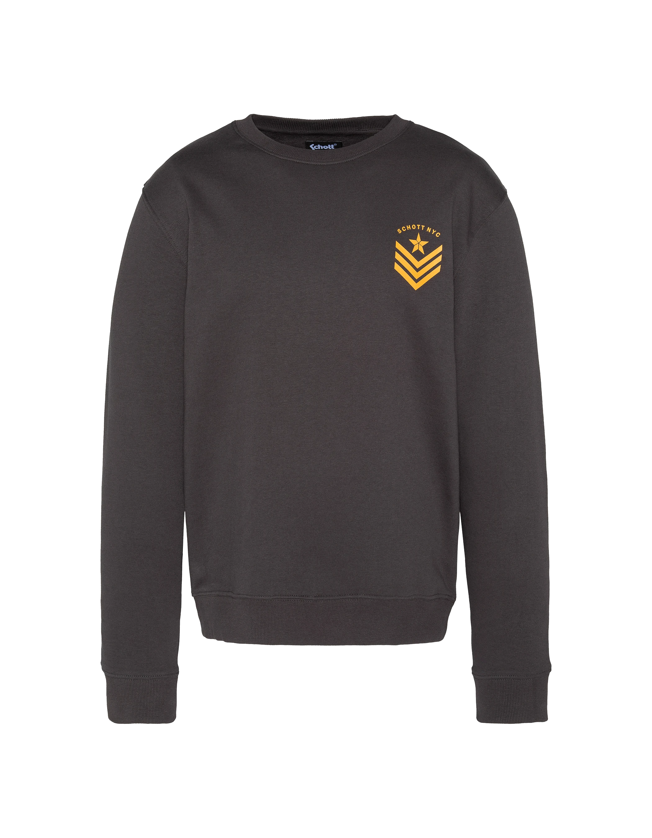 Sudadera antracita imprimida por el ejército-1