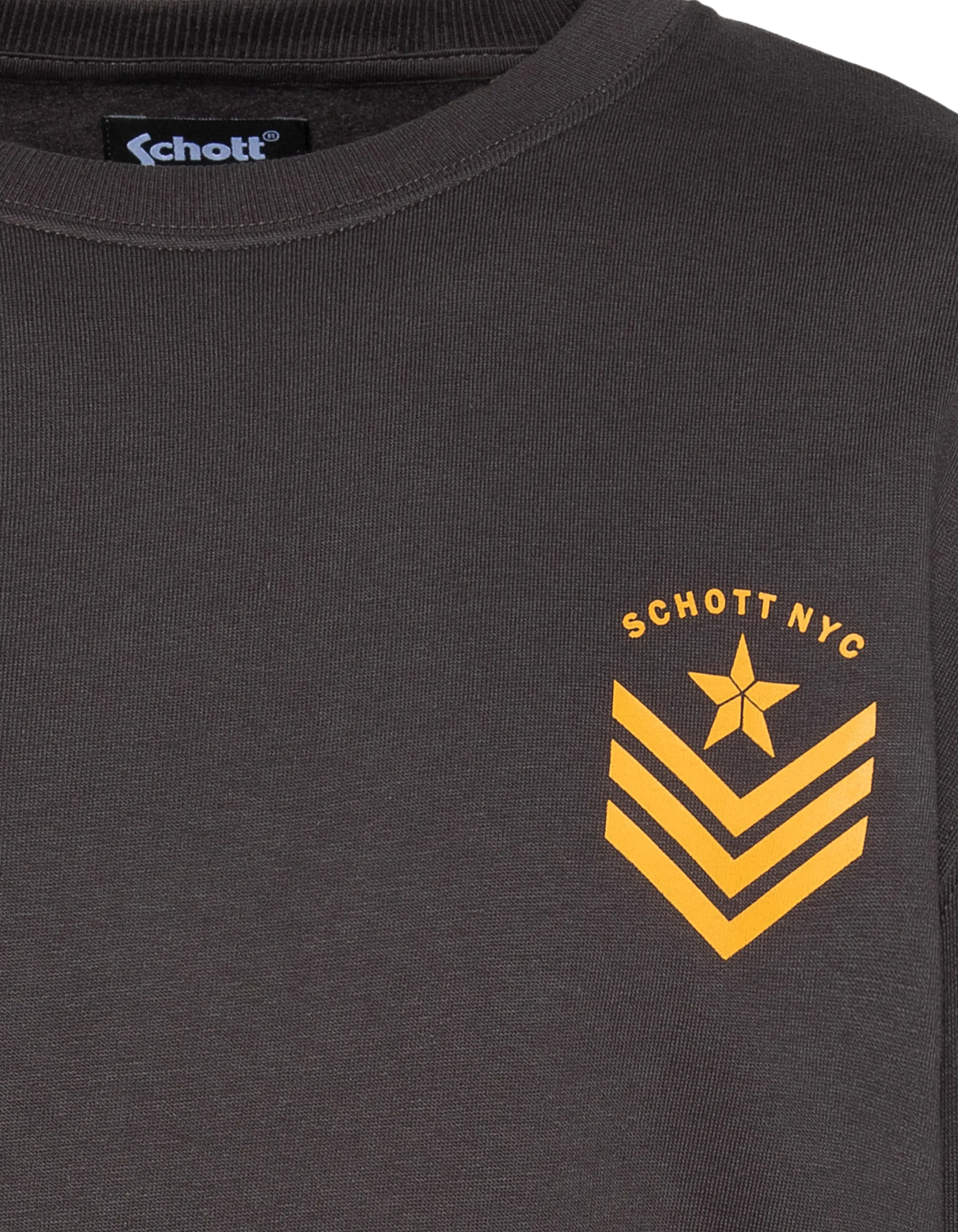 Sudadera antracita imprimida por el ejército-3