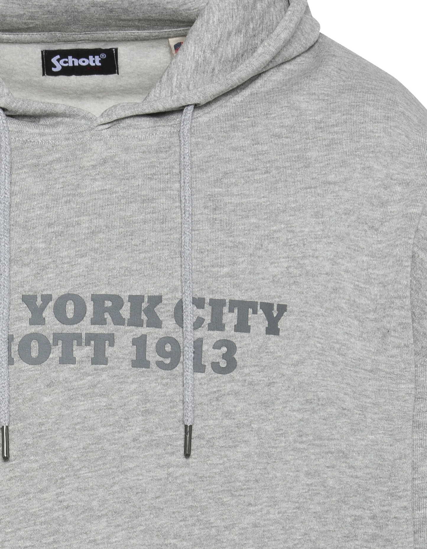 Felpa grigia grigia con cappuccio