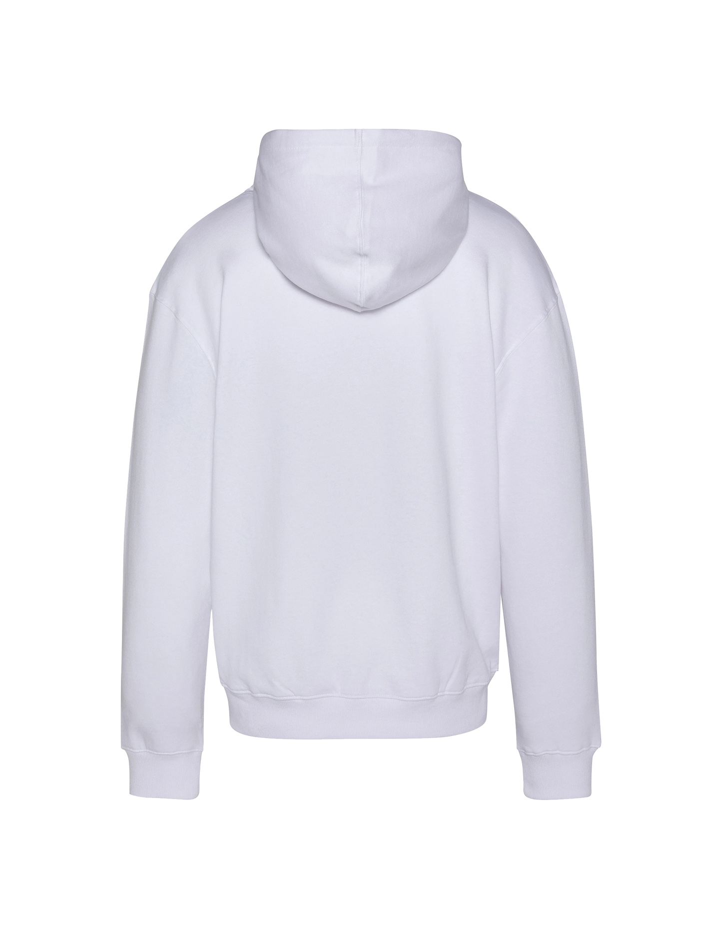 Spaccata bianca stampata con cappuccio