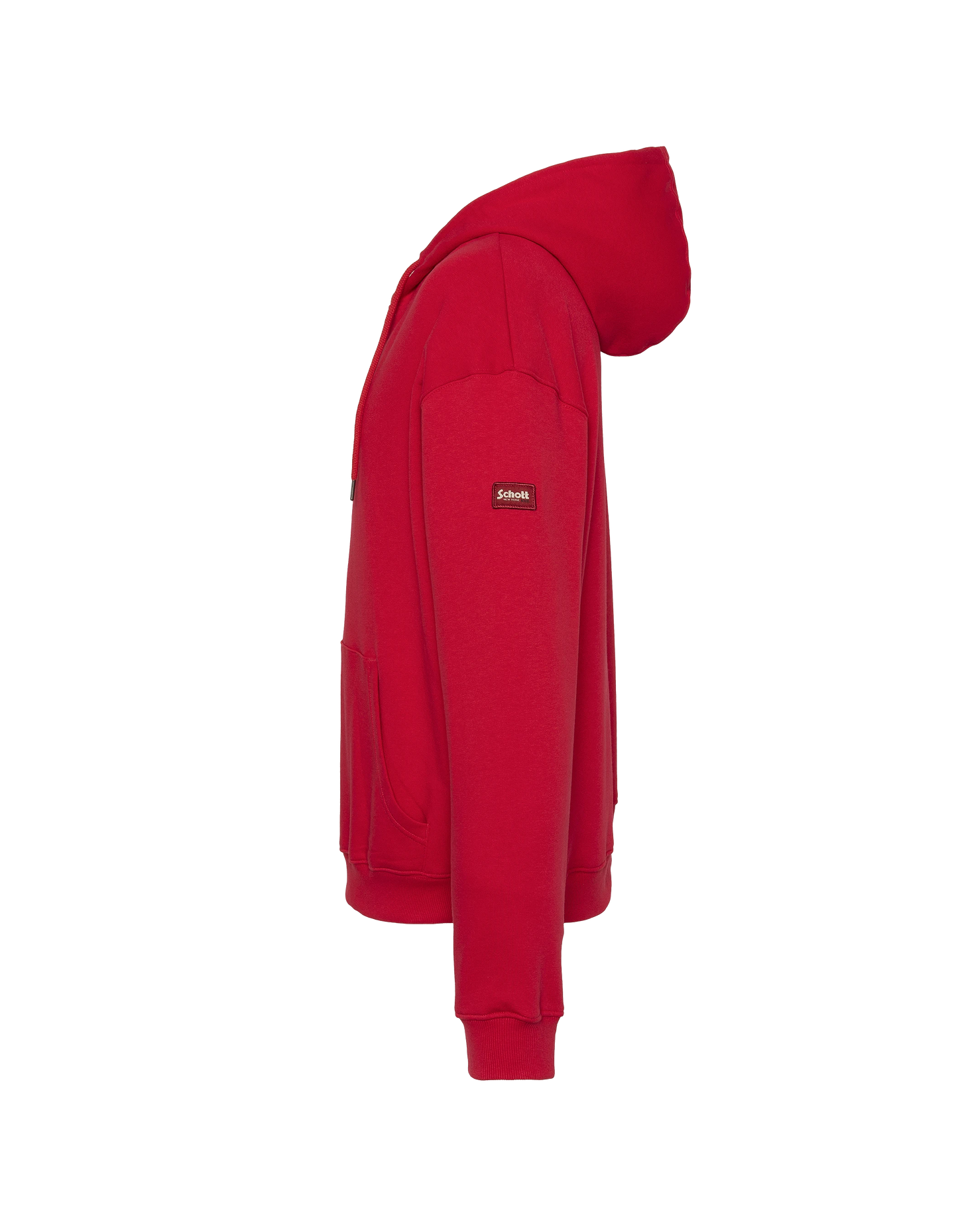 Spaccata con cappuccio rosso con cappuccio