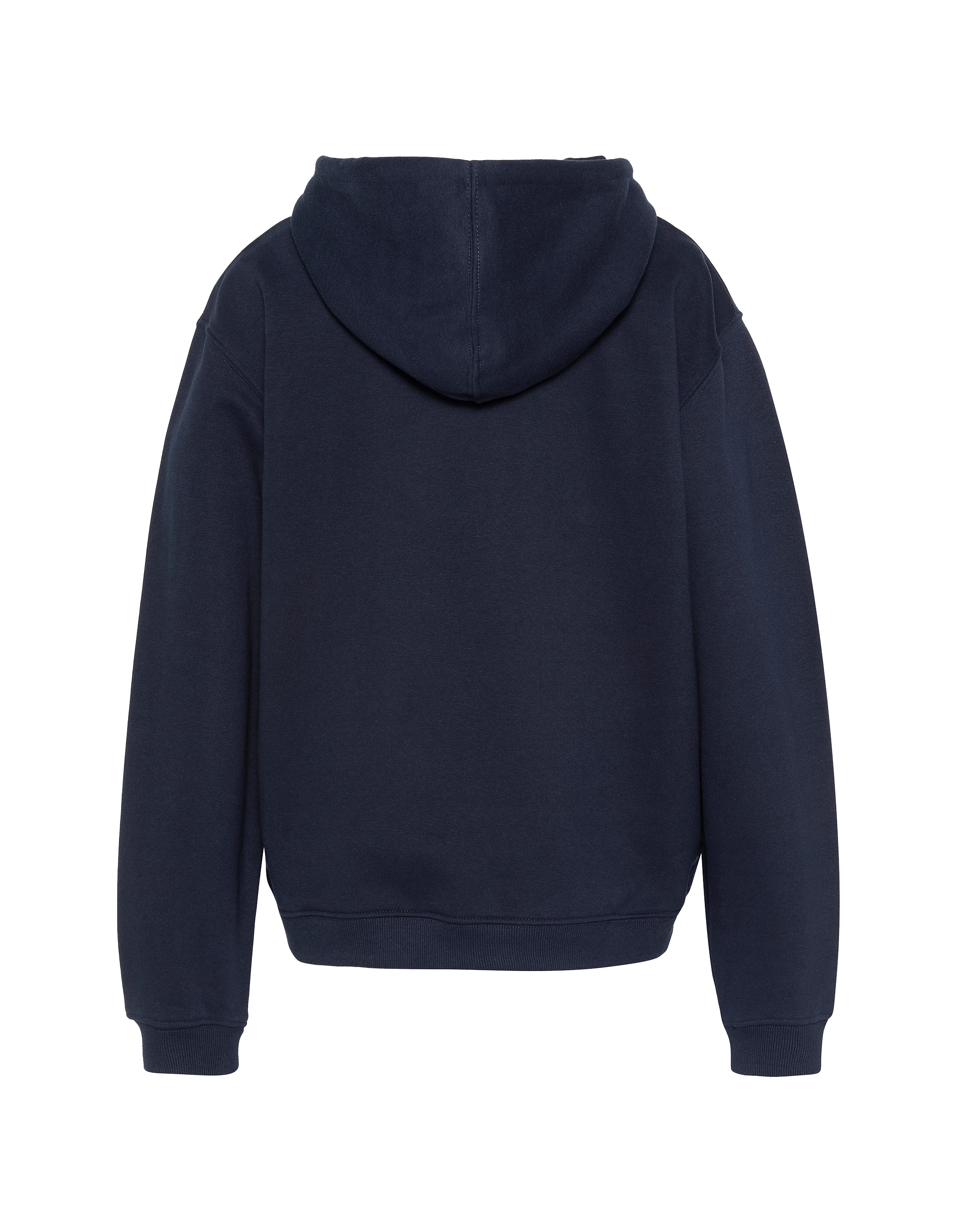 Sweatshirt bleu marine à capuche avec broderie cœur-2