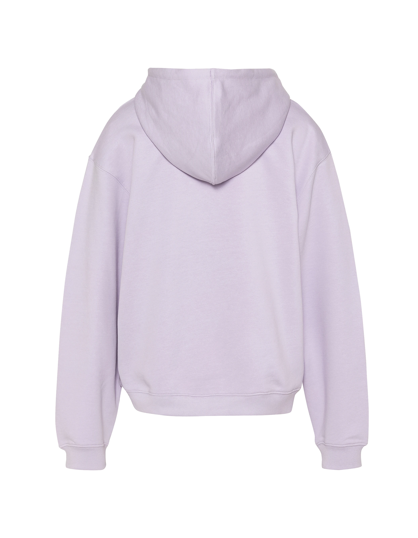 Sweatshirt violet pastel à capuche avec broderie cœur