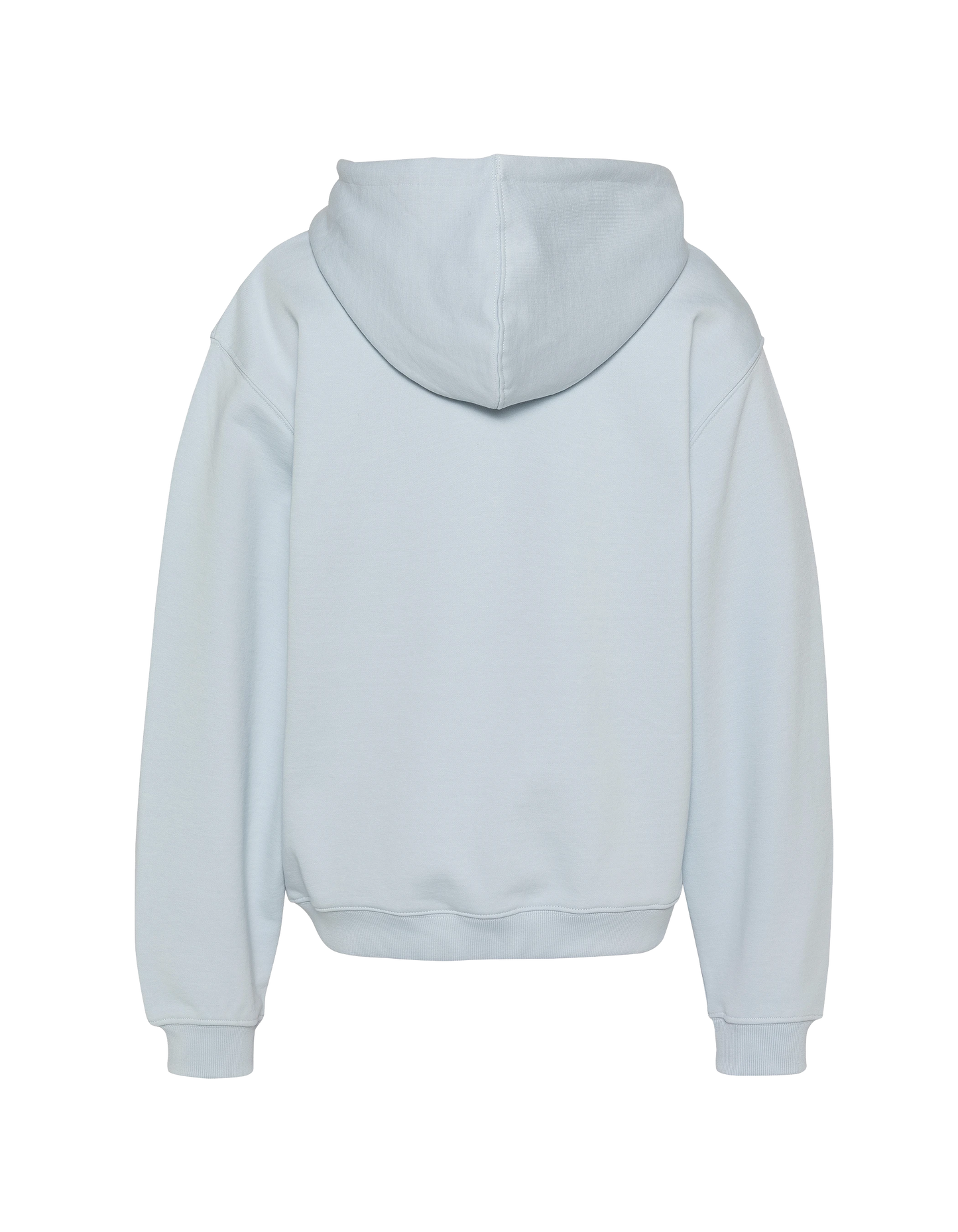 Sweatshirt bleu ciel à capuche avec broderie cœur