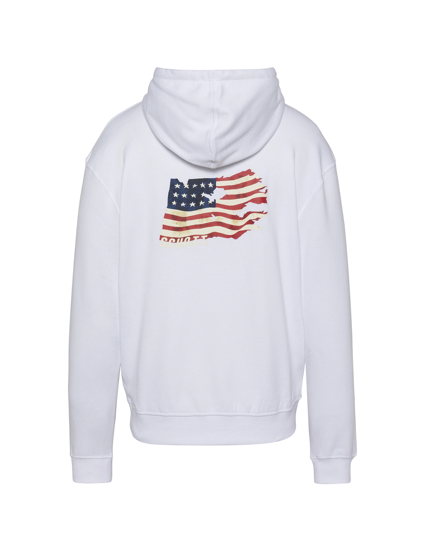 Spaccata bianca USA con cappuccio