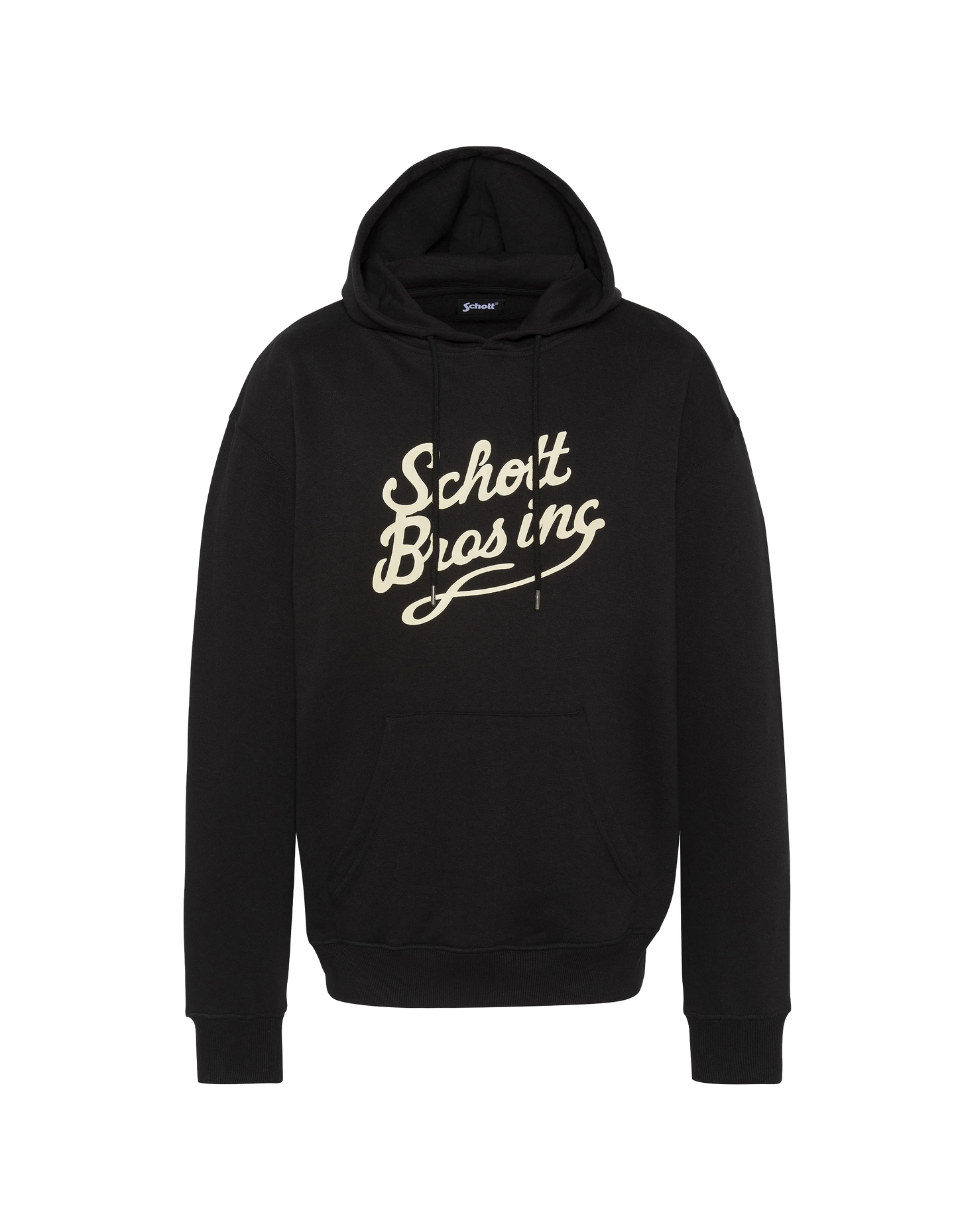 Cappuccio nero stampato