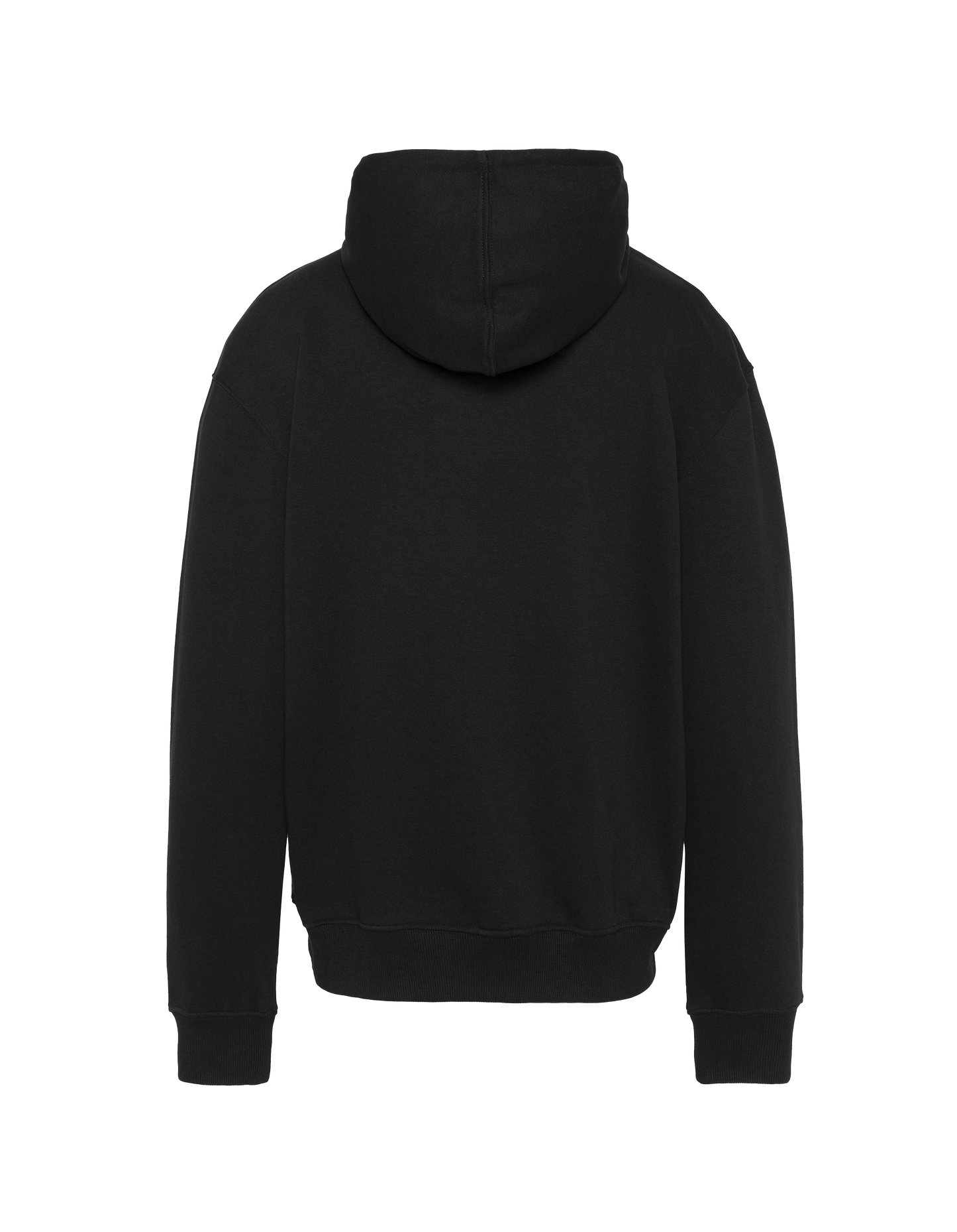 Cappuccio nero stampato