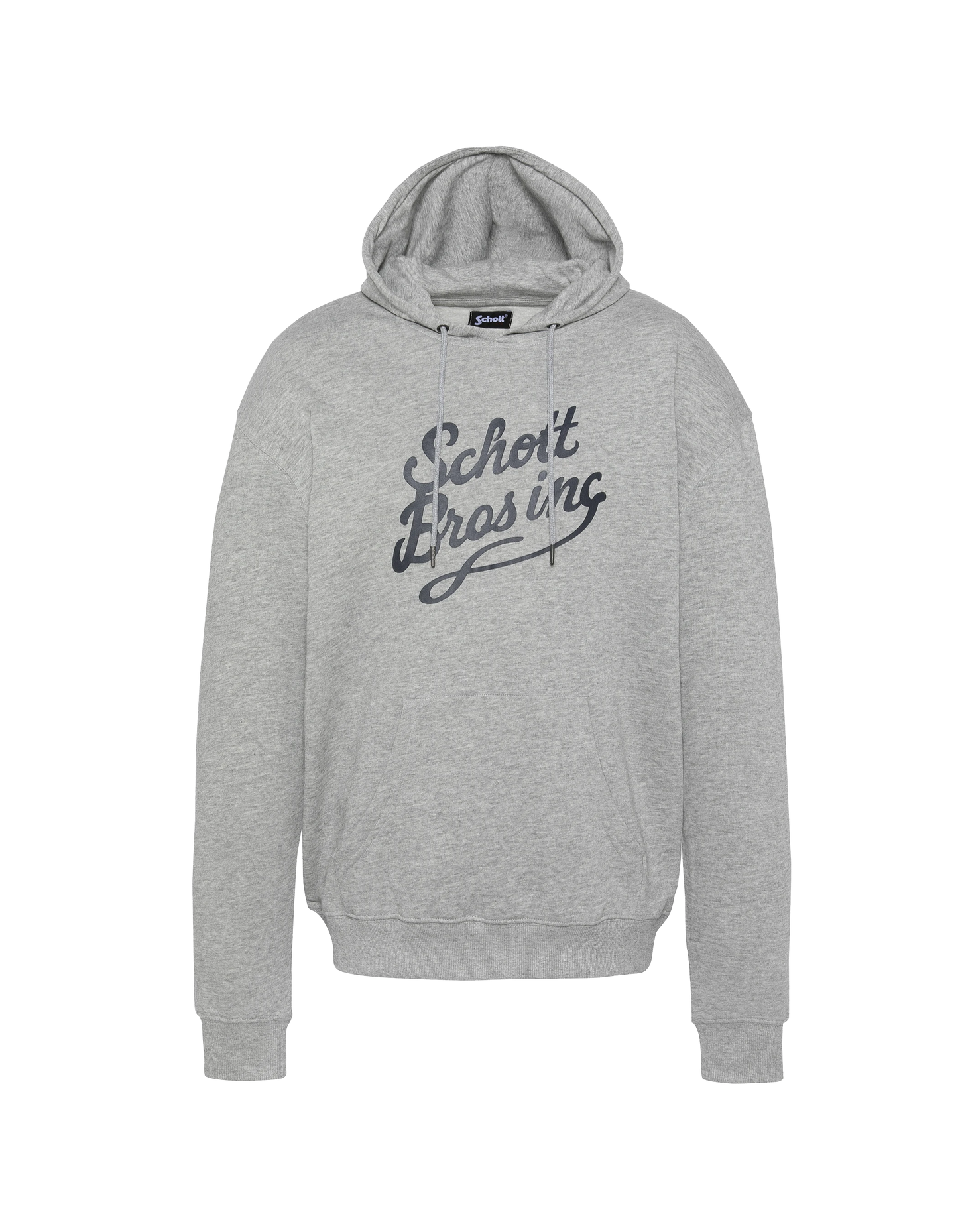 Felpa con cappuccio grigio cinese stampato