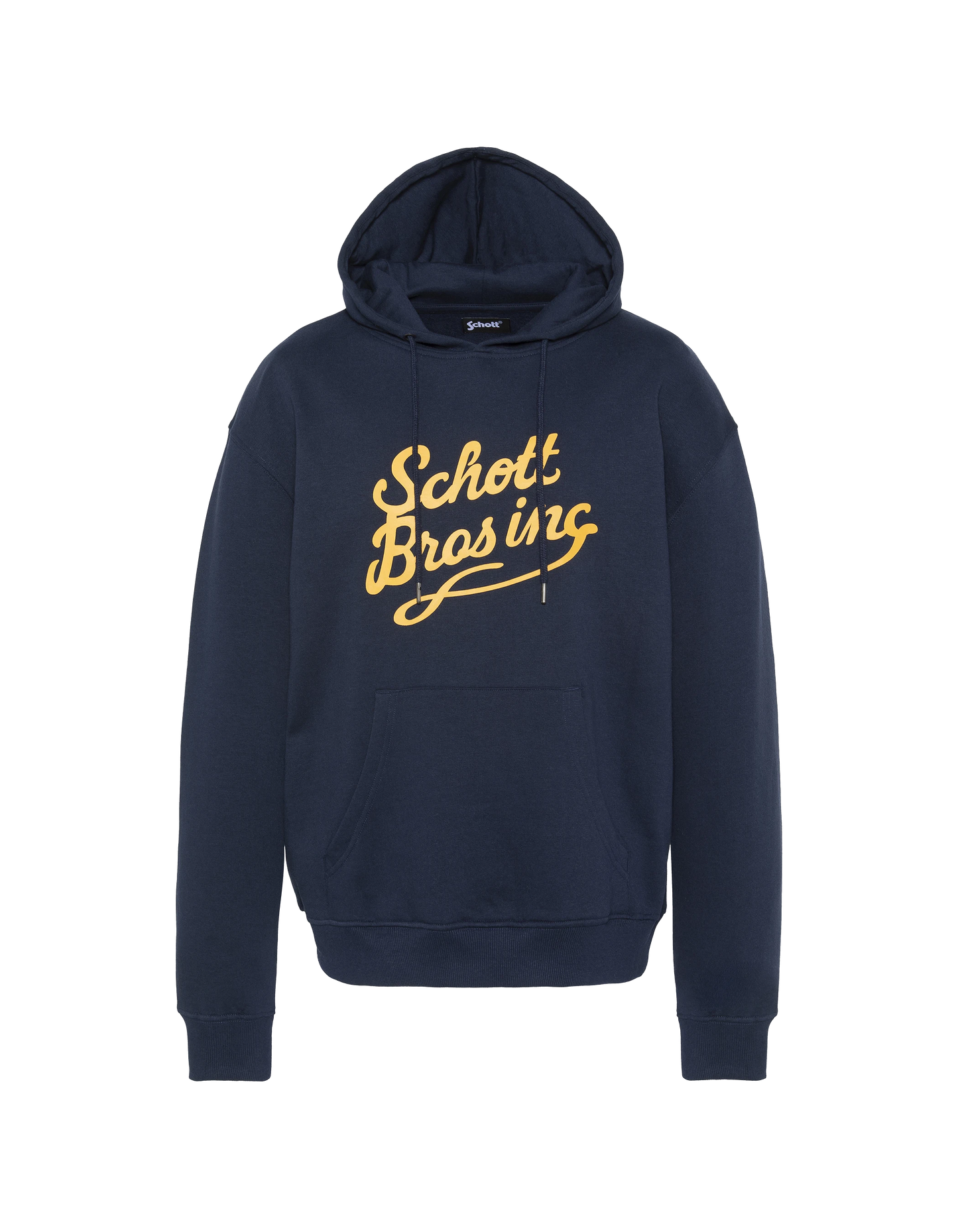 Cappuccio blu navy stampato