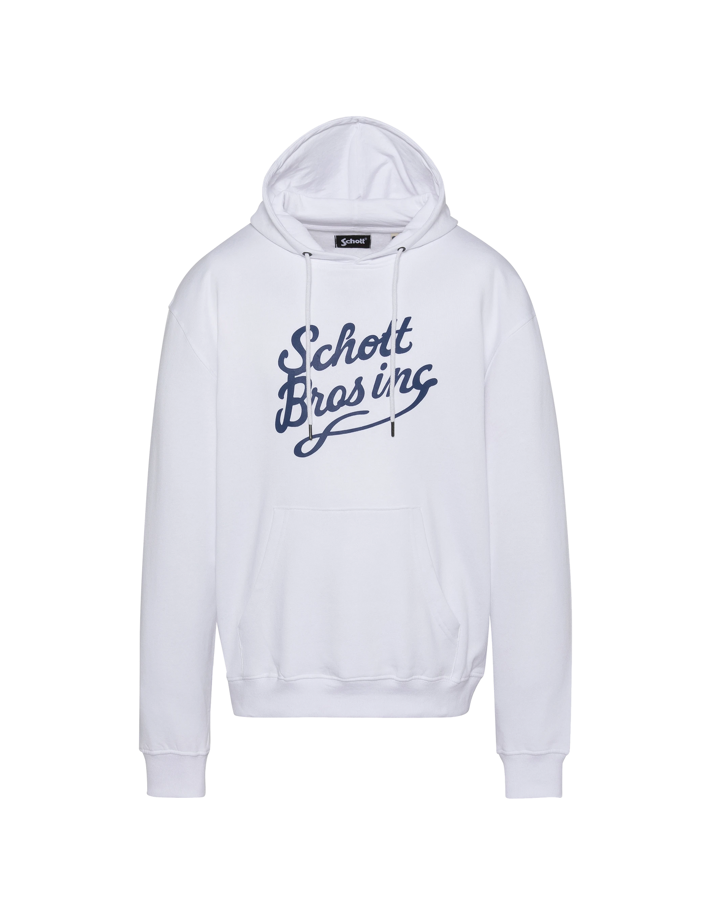 Cappuccio bianco stampato