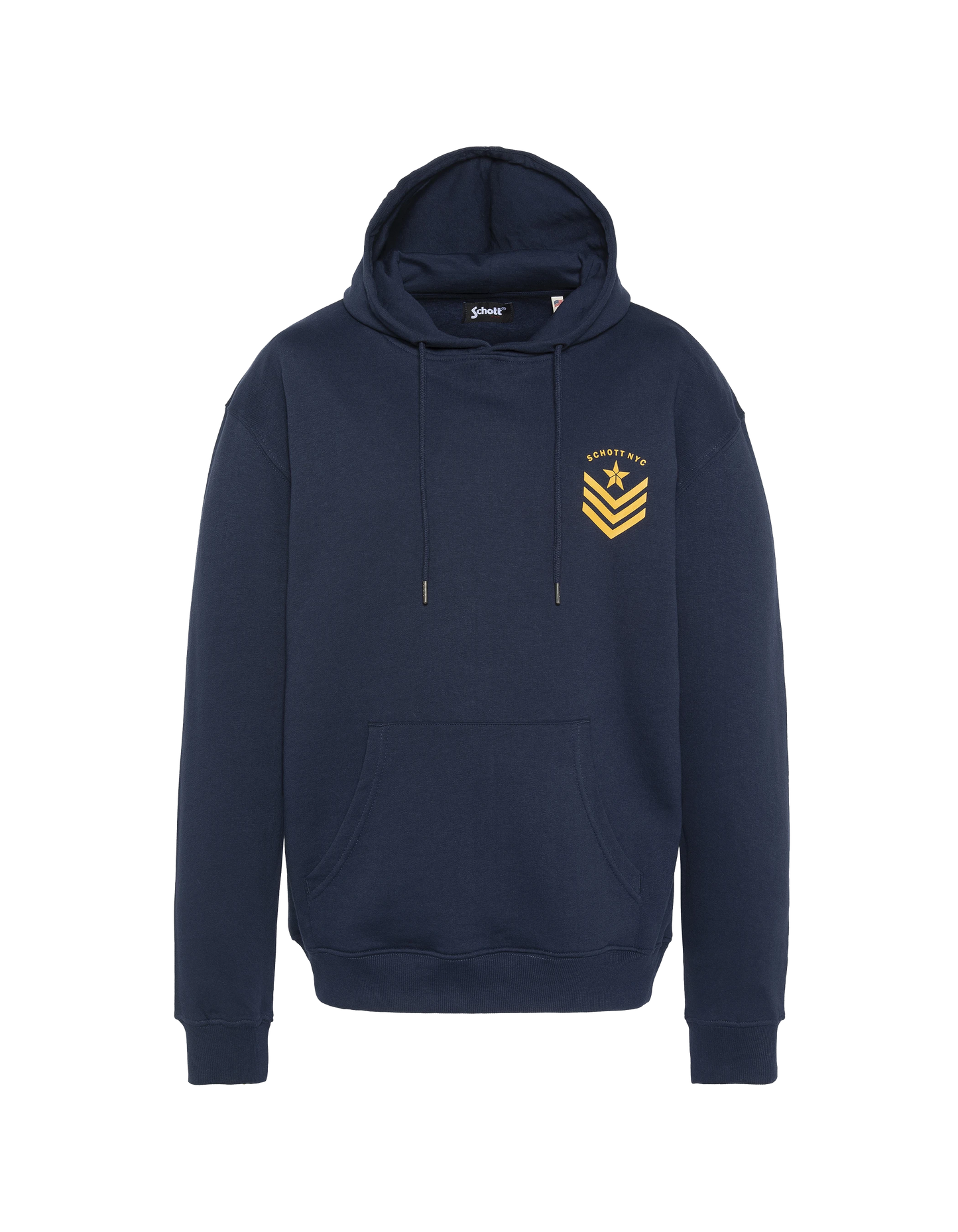 Cappuccio di stampa blu blu navy dell'esercito