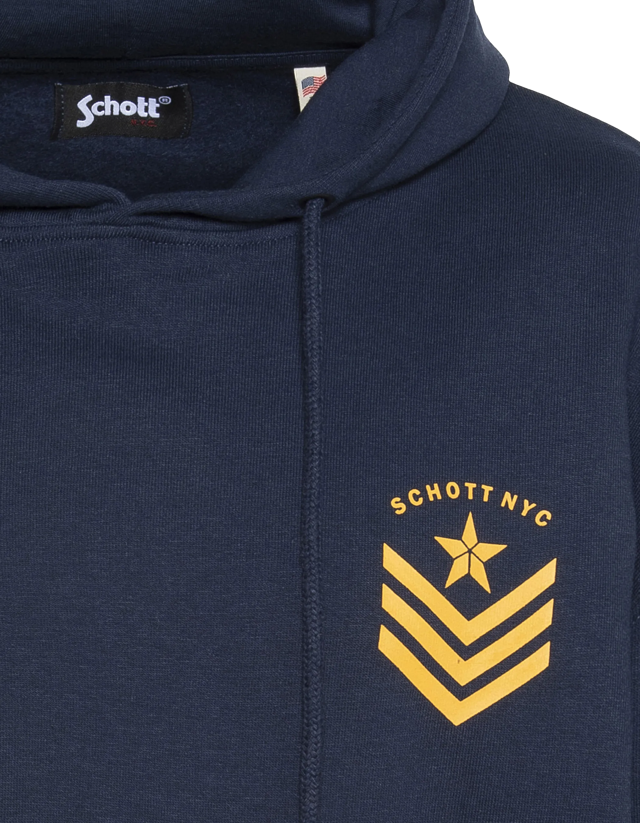 Cappuccio di stampa blu blu navy dell'esercito-3