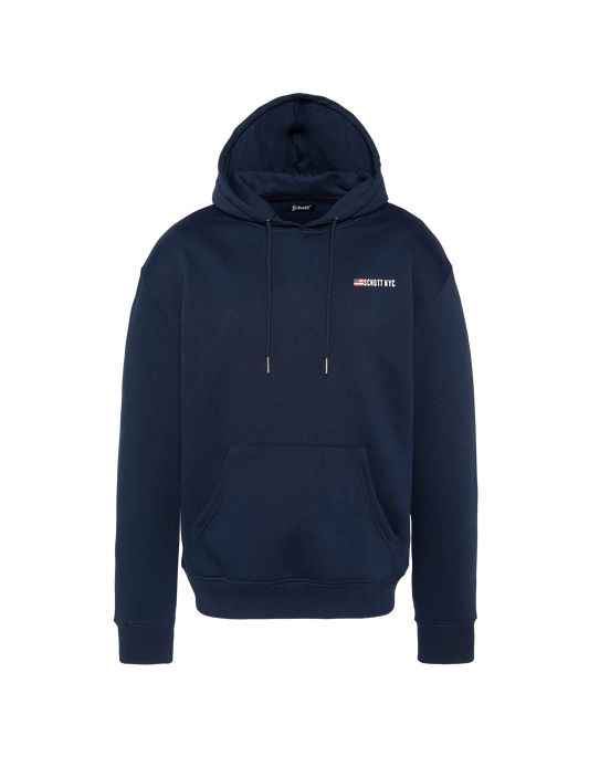 Sweatshirt à capuche bleu marine
