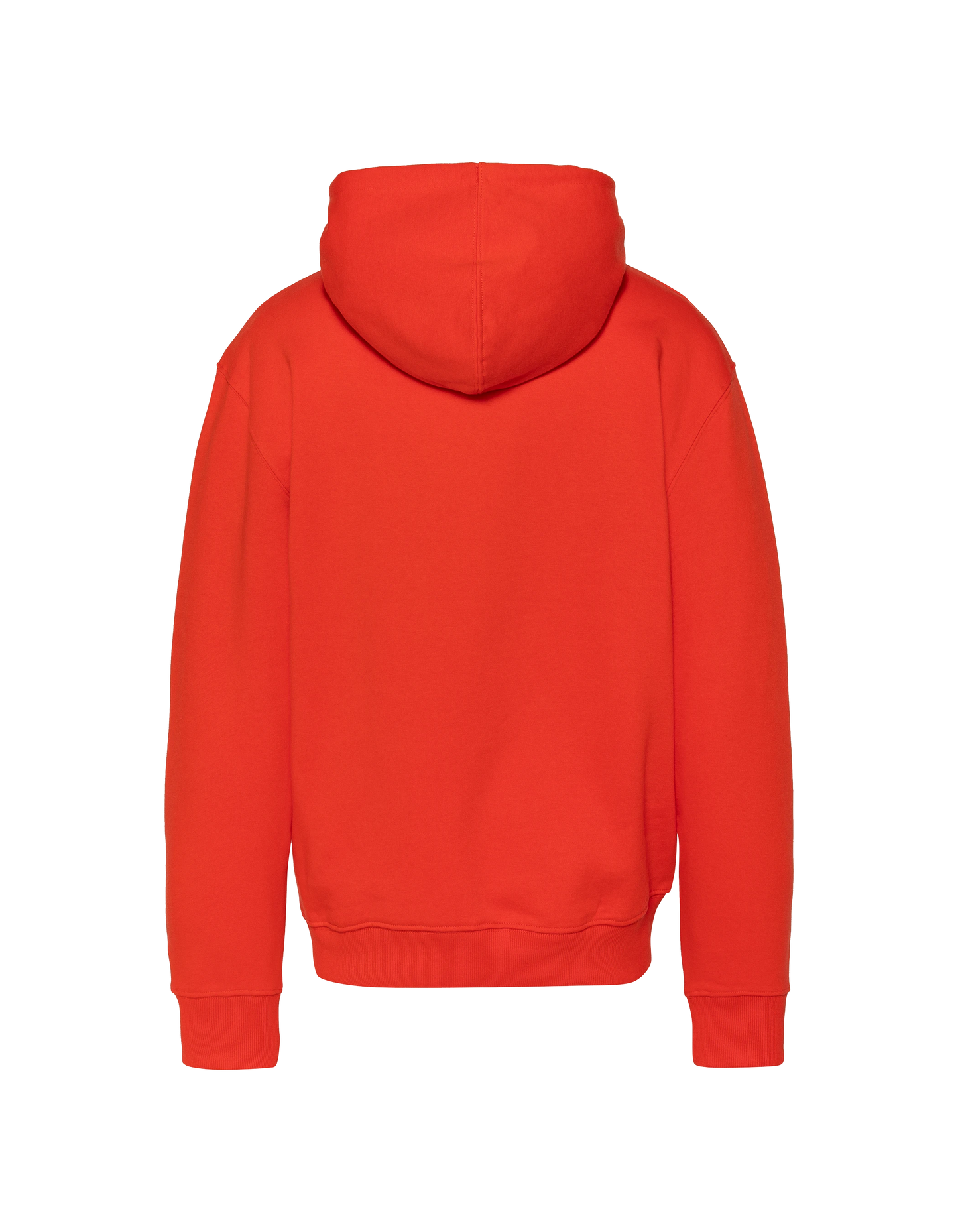 Orangefarbenes Kapuzensweatshirt mit der Aufschrift „BORN IN N.Y.“ drucken