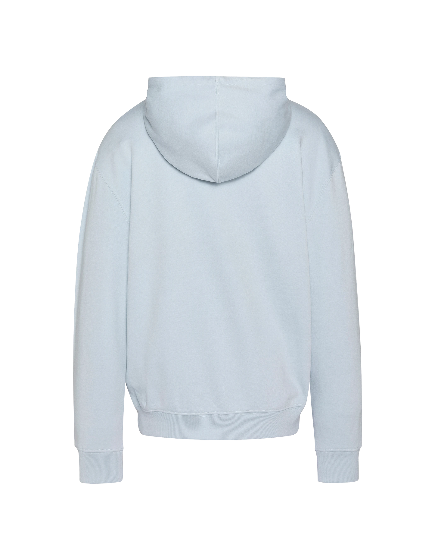 Himmelblaues Kapuzensweatshirt mit der Aufschrift „BORN IN N.Y.“ drucken