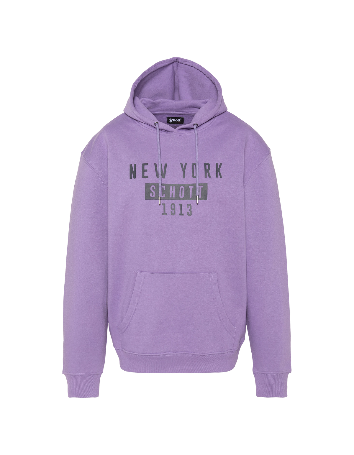 Sweatshirt à capuche NEW YORK lilas