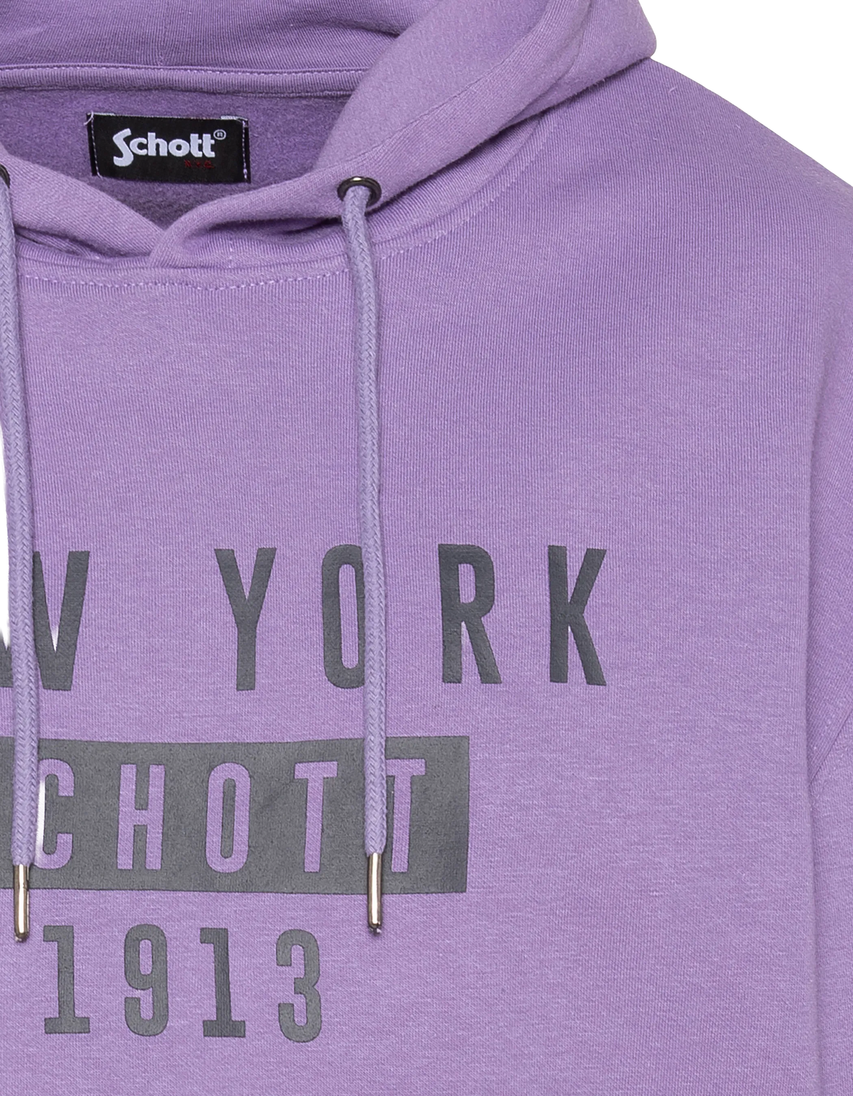 Sweatshirt à capuche NEW YORK lilas-3