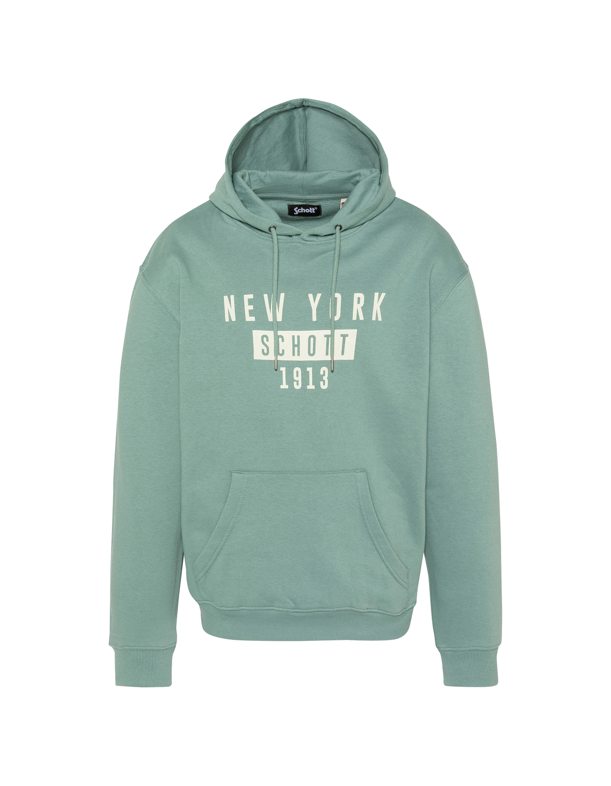 Sweatshirt à capuche NEW YORK sage kaki-1