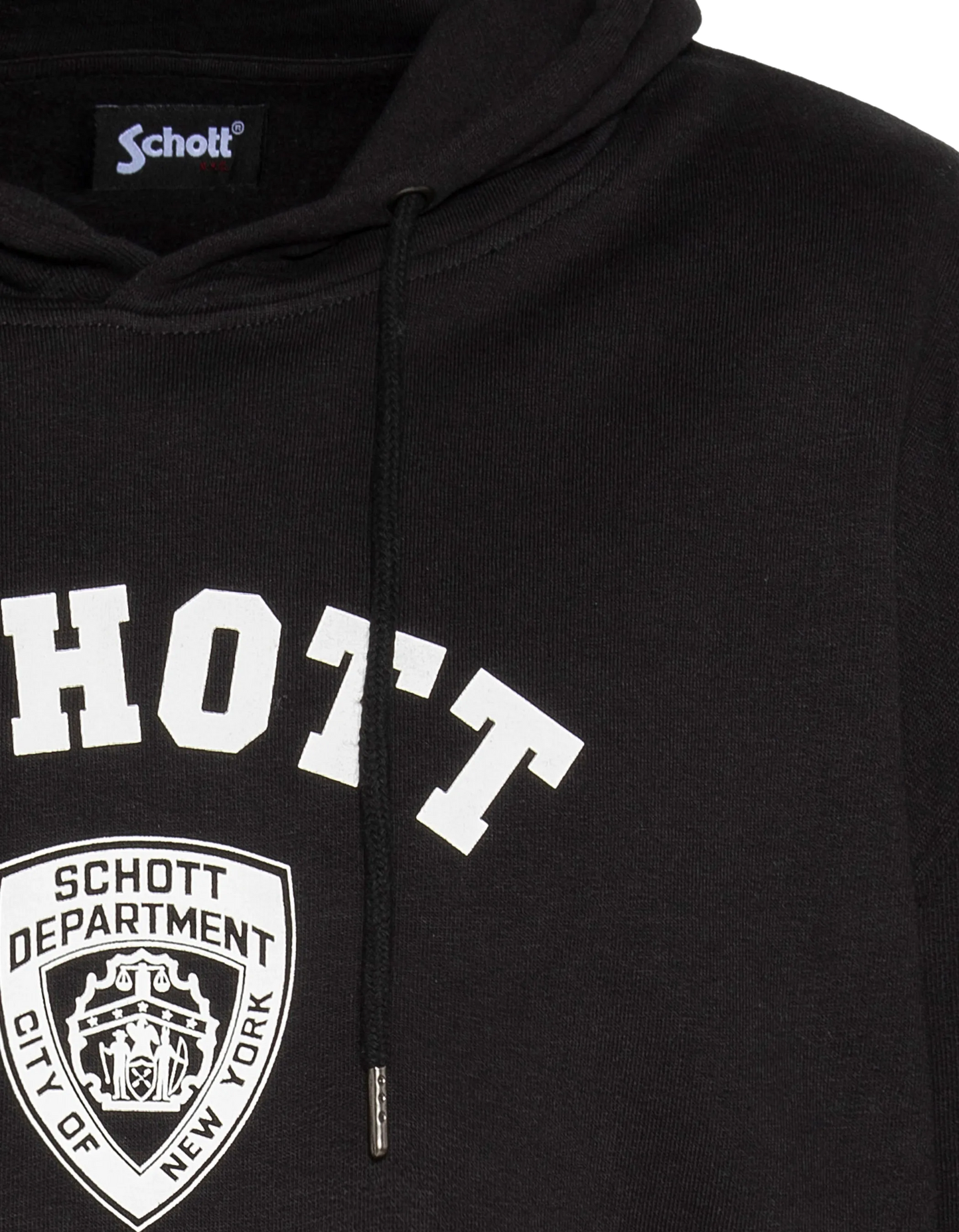 Felpa con cappuccio nera di NYPD