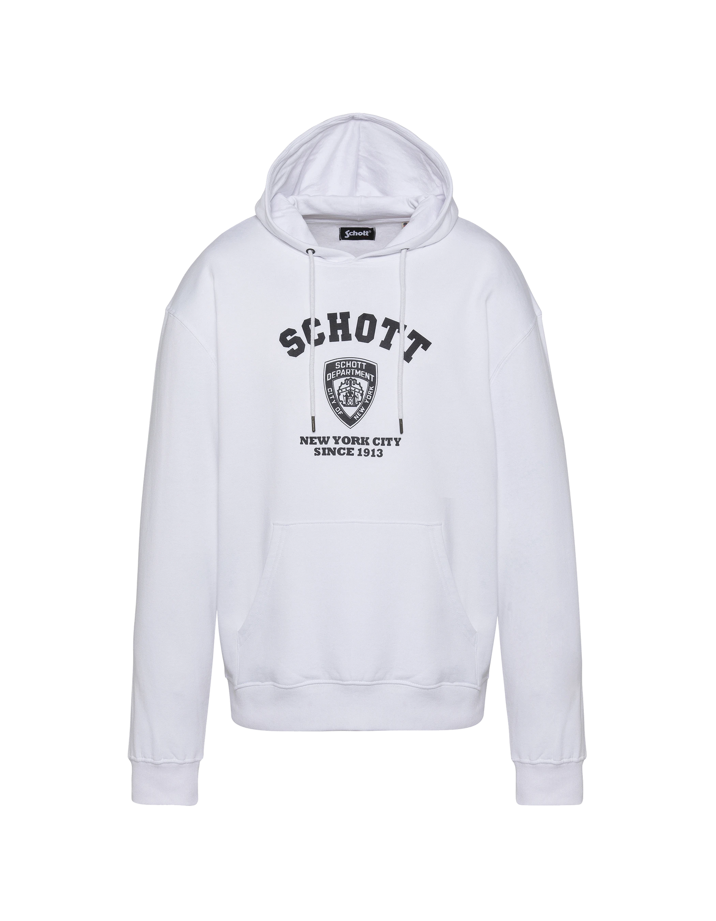 Felpa con cappuccio bianca di NYPD