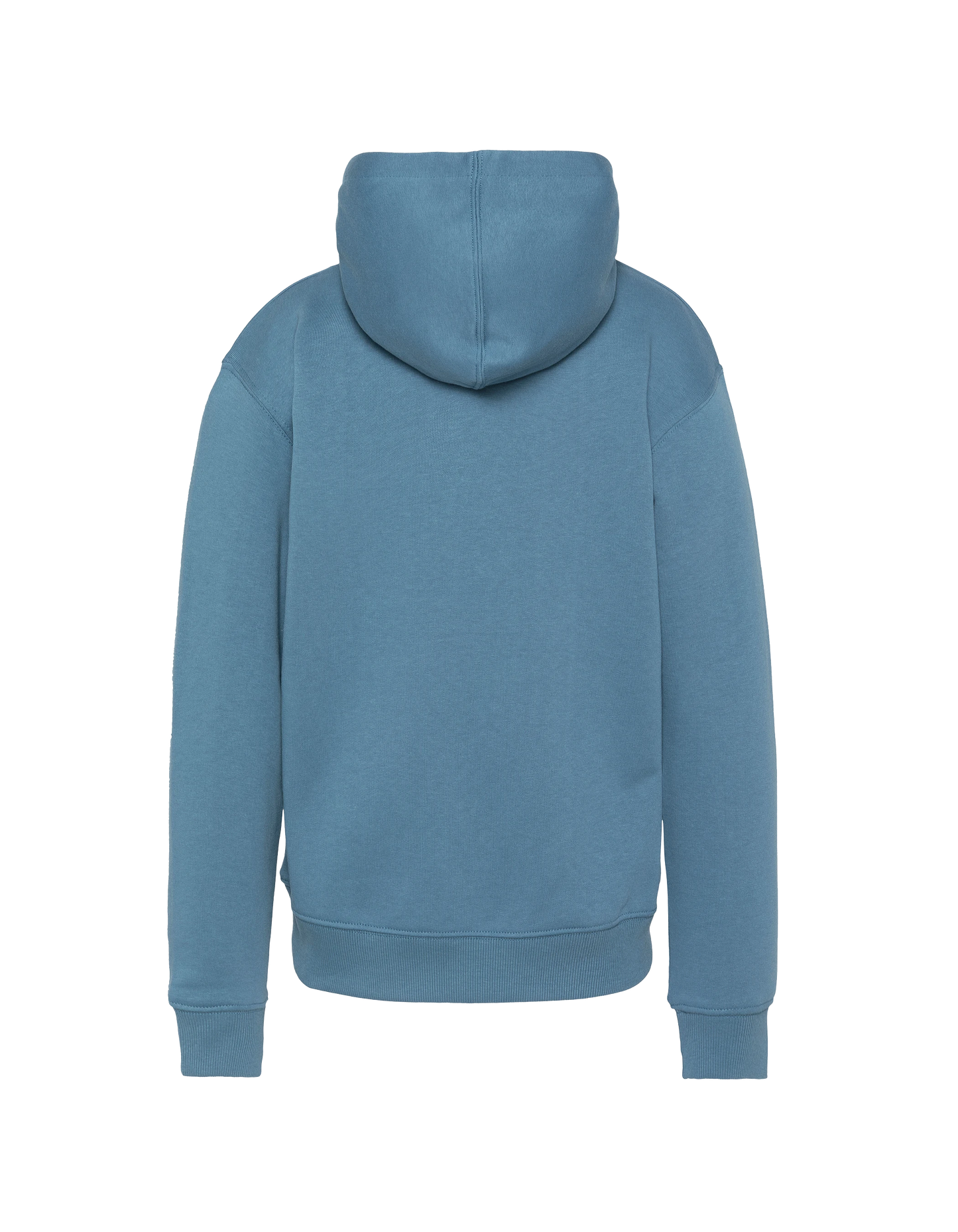 Felpa con cappuccio blu stampato blu per bambini