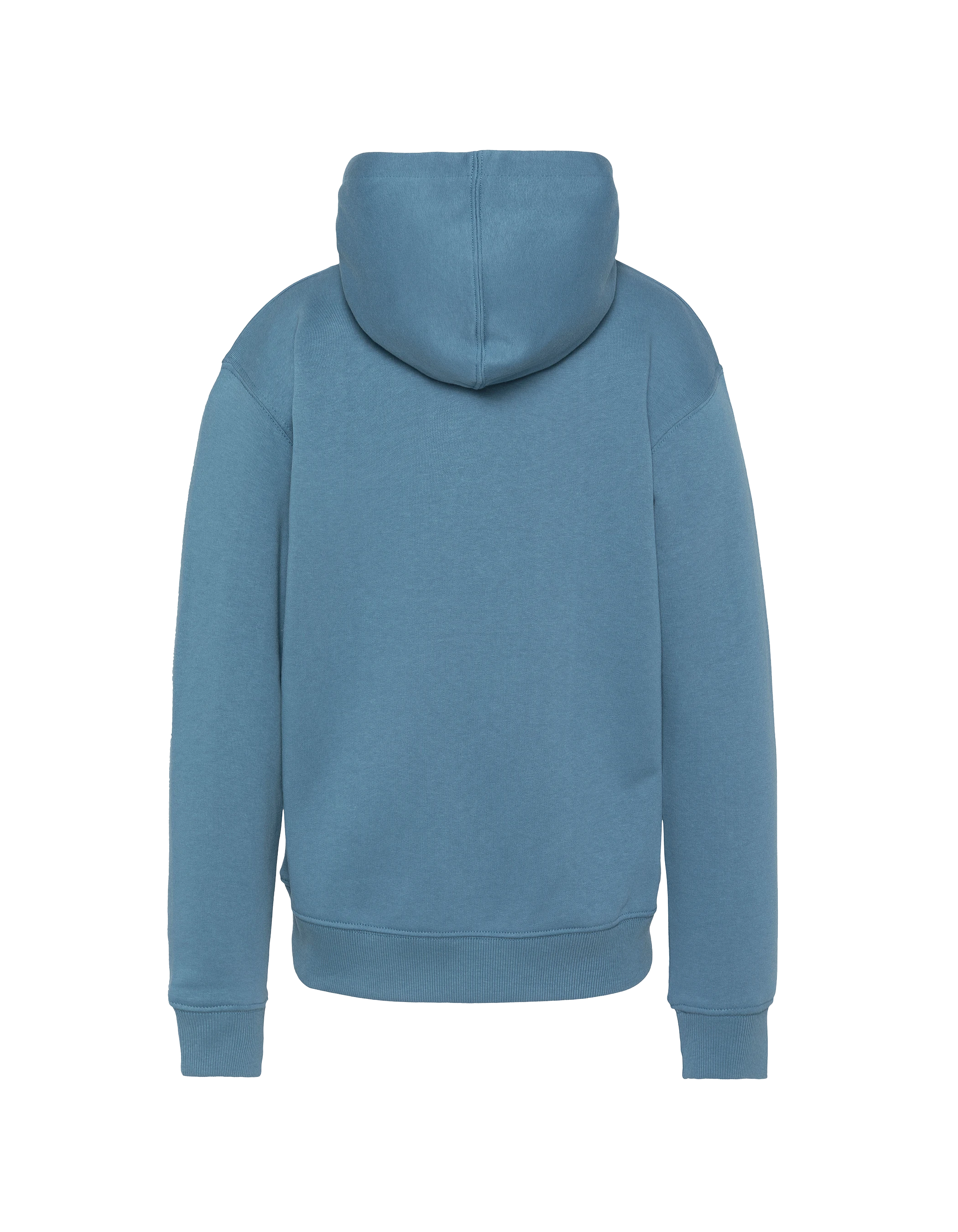 Felpa con cappuccio blu stampato blu per bambini-2