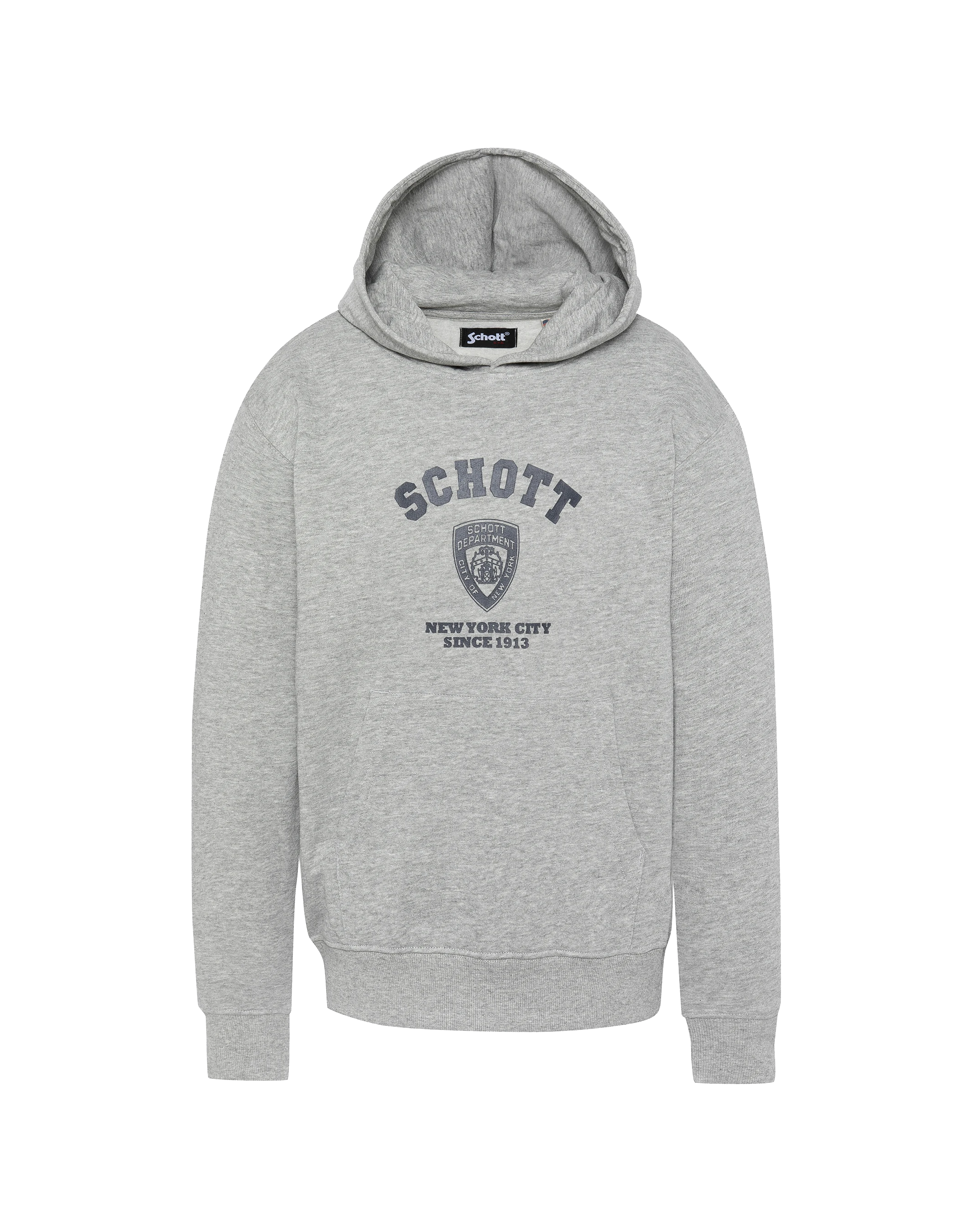 Felpa con cappuccio grigio grigio per bambini-1