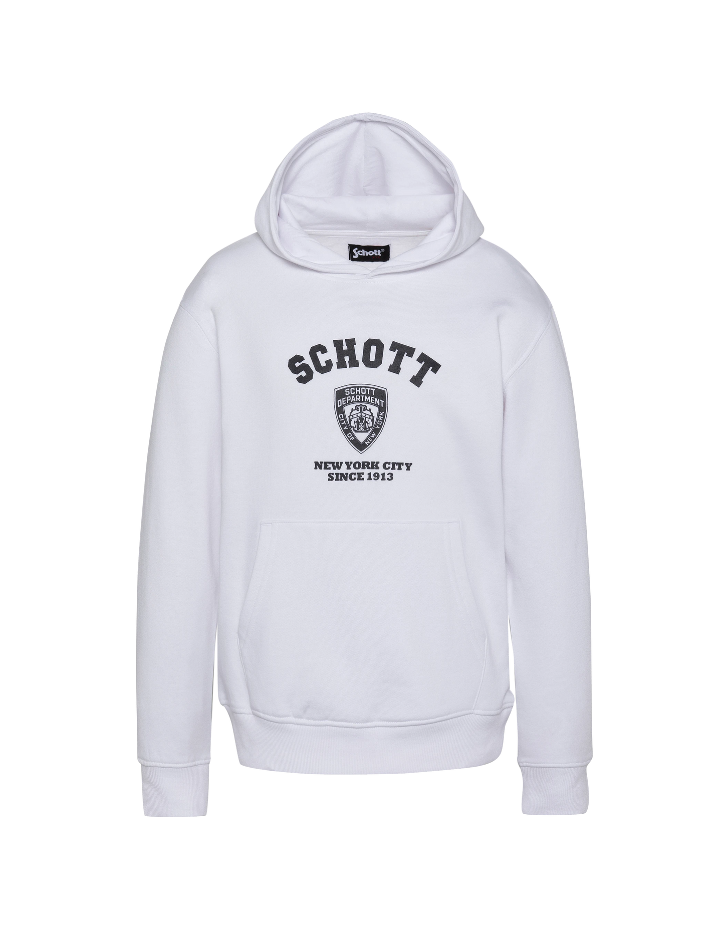 Cappuccio bianco stampato per bambini