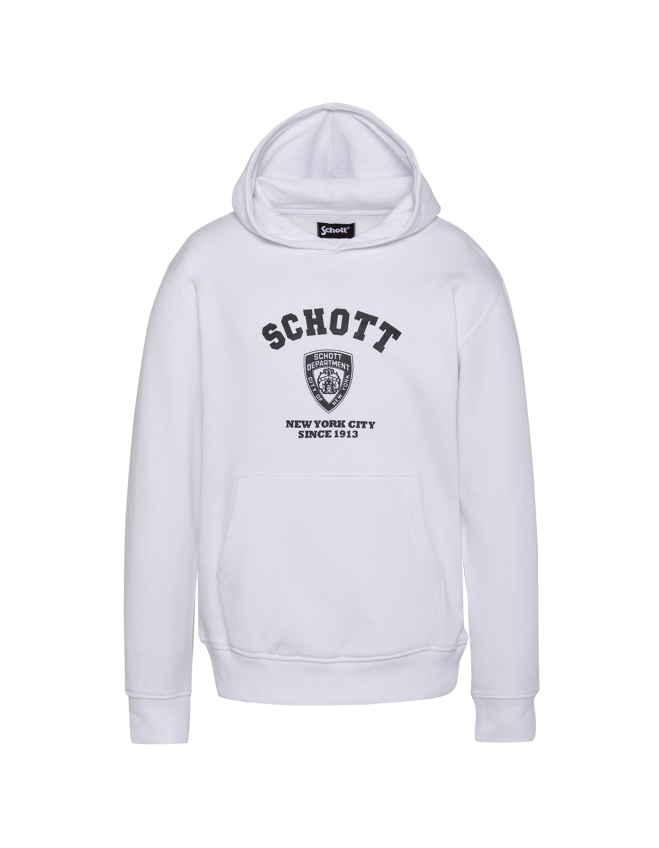 Cappuccio bianco stampato per bambini-1