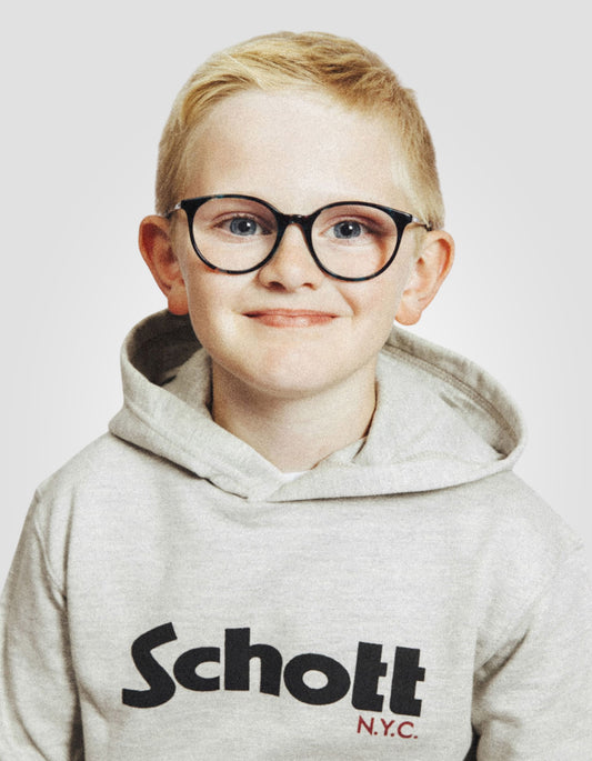 Children's gray hooded sweatshirt