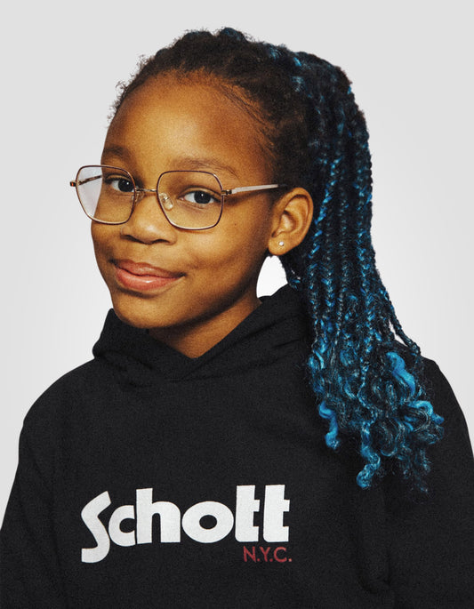 Sweatshirt noir à capuche enfant