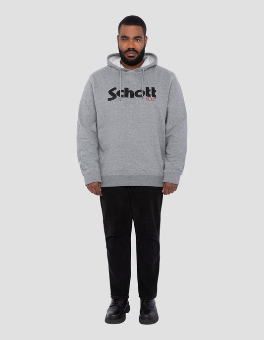 Hooded hooded gray sweatshirt, large size