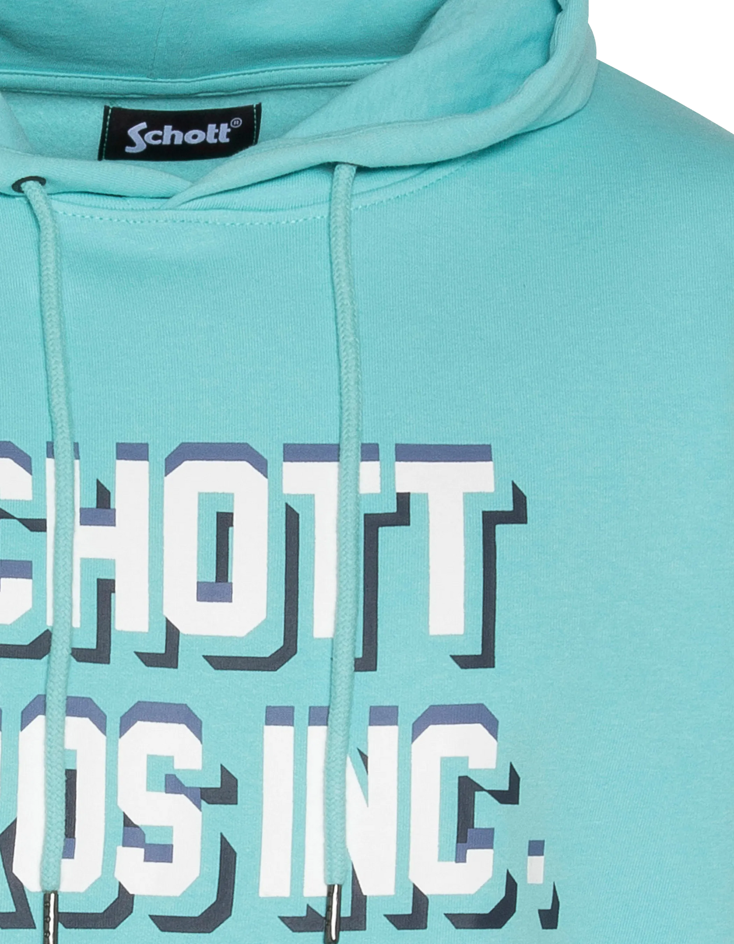 Lagoon hooded sweatshirt printed “SCHOTT BROS INC. »