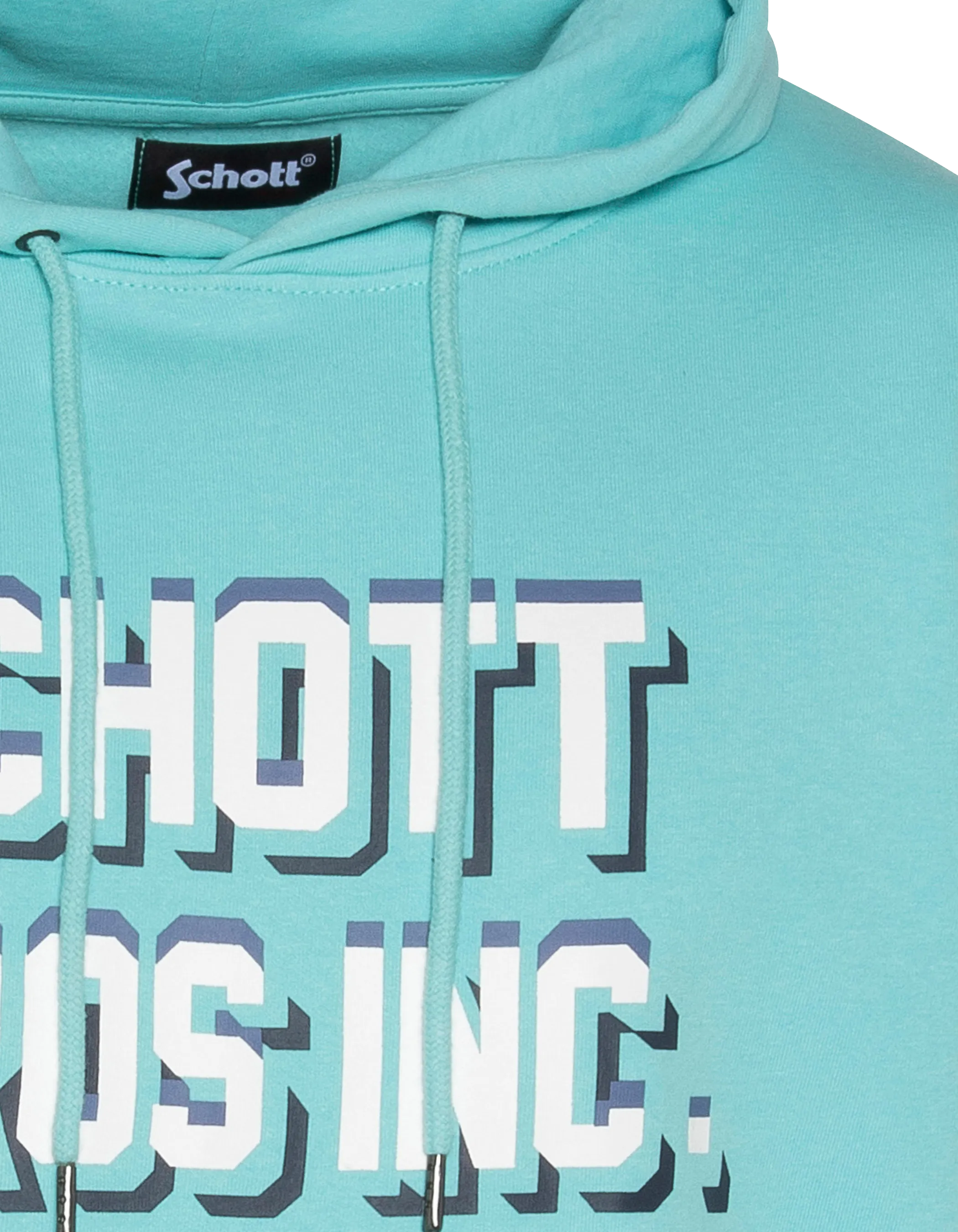 Lagoon hooded sweatshirt printed “SCHOTT BROS INC. »-3
