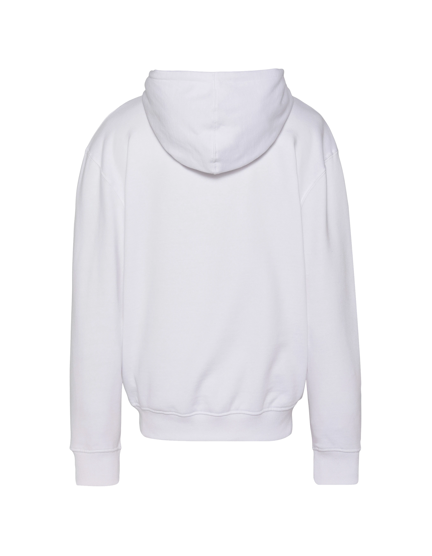 White hooded sweatshirt printed “SCHOTT BROS INC. »