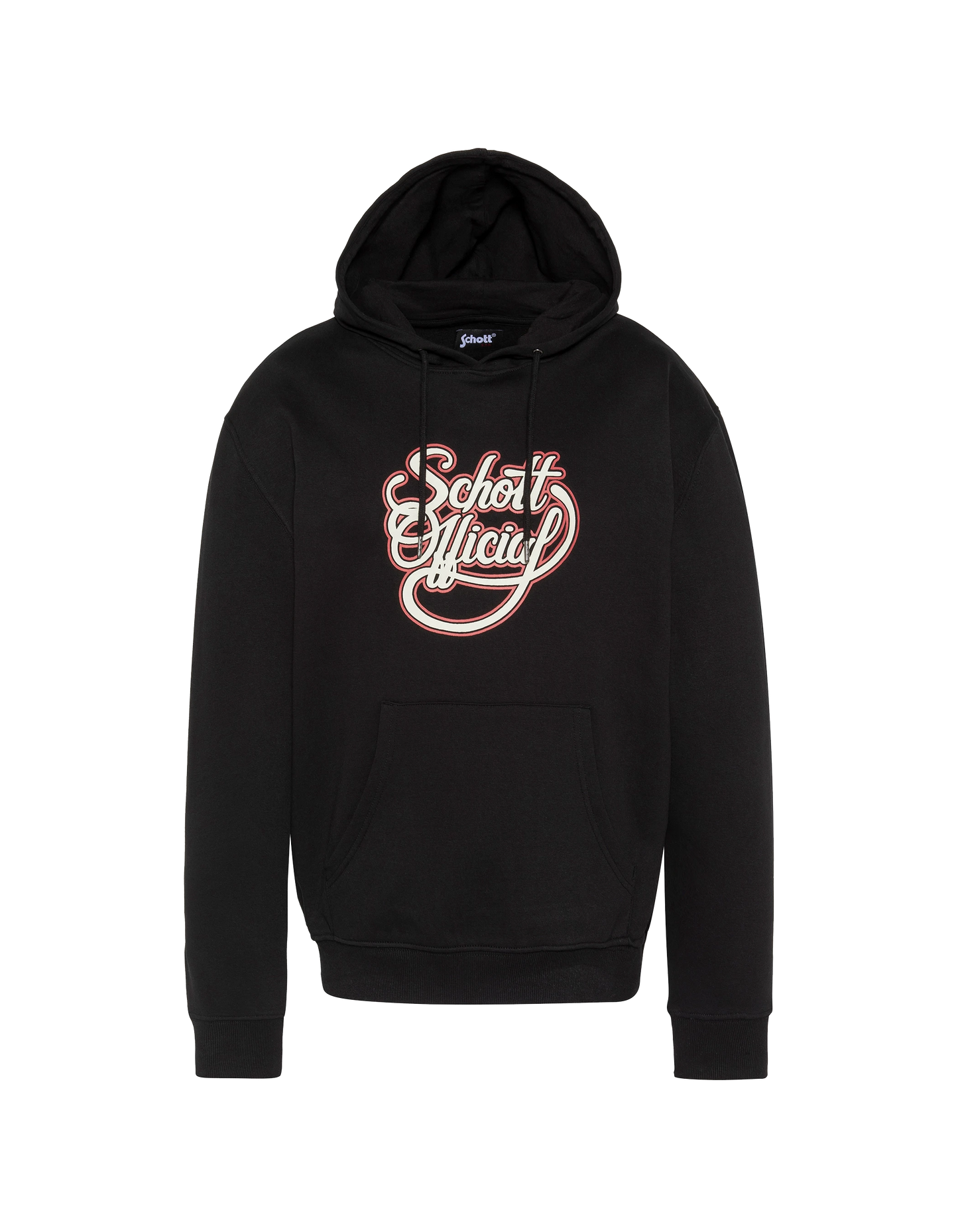 Offizielles Schott-Kapuzenpullover mit schwarzem Aufdruck