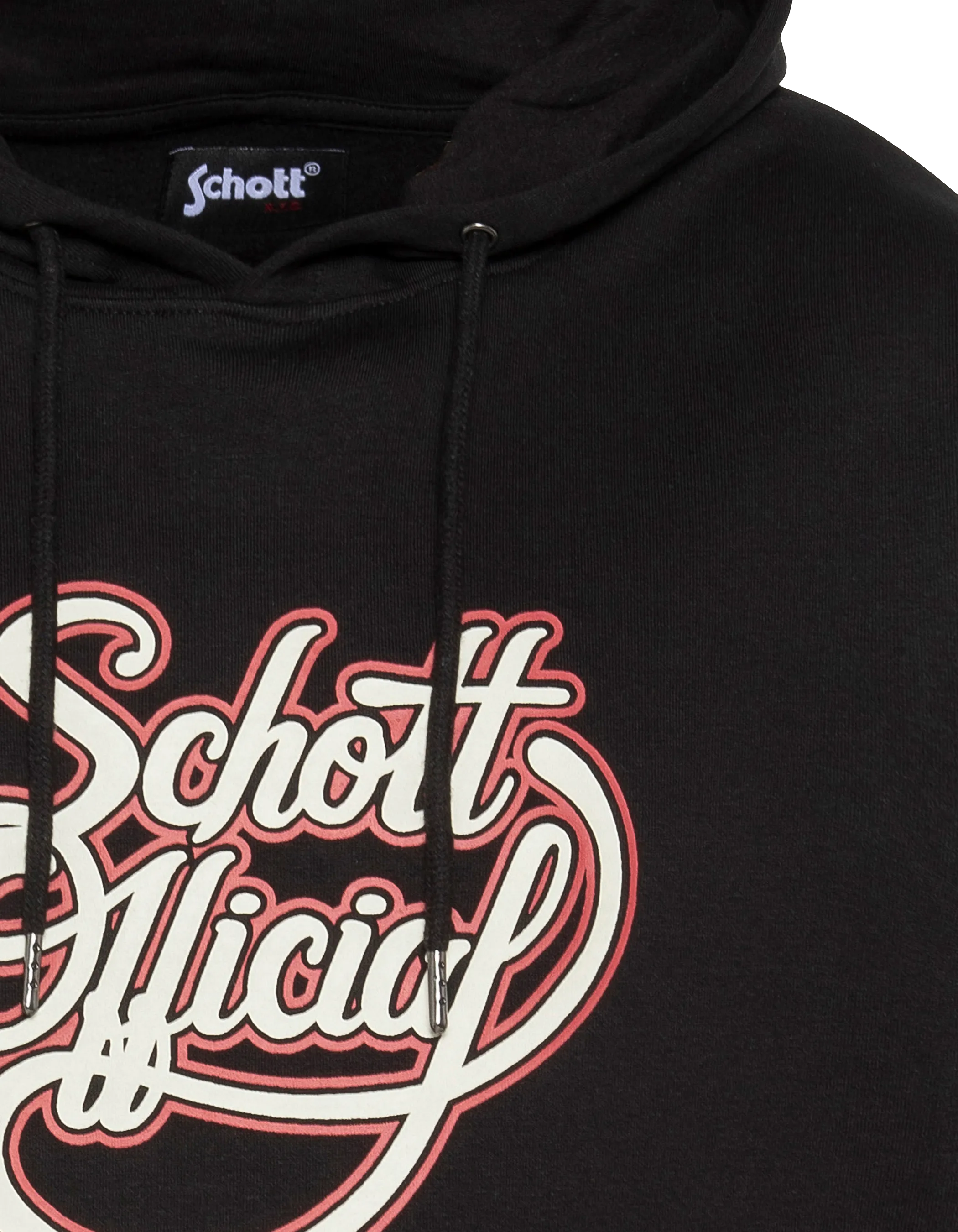 Offizielles Schott-Kapuzenpullover mit schwarzem Aufdruck-3