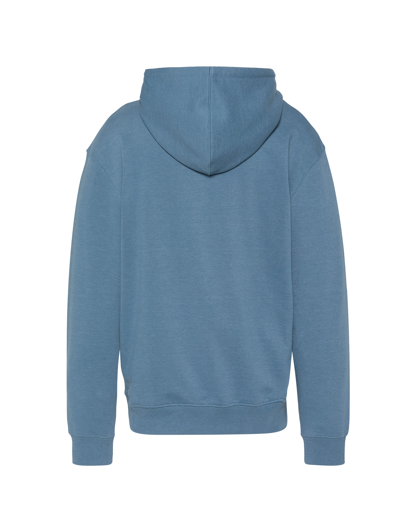 Blaues Jeans-Kapuzensweatshirt mit Schott-Official-Aufdruck