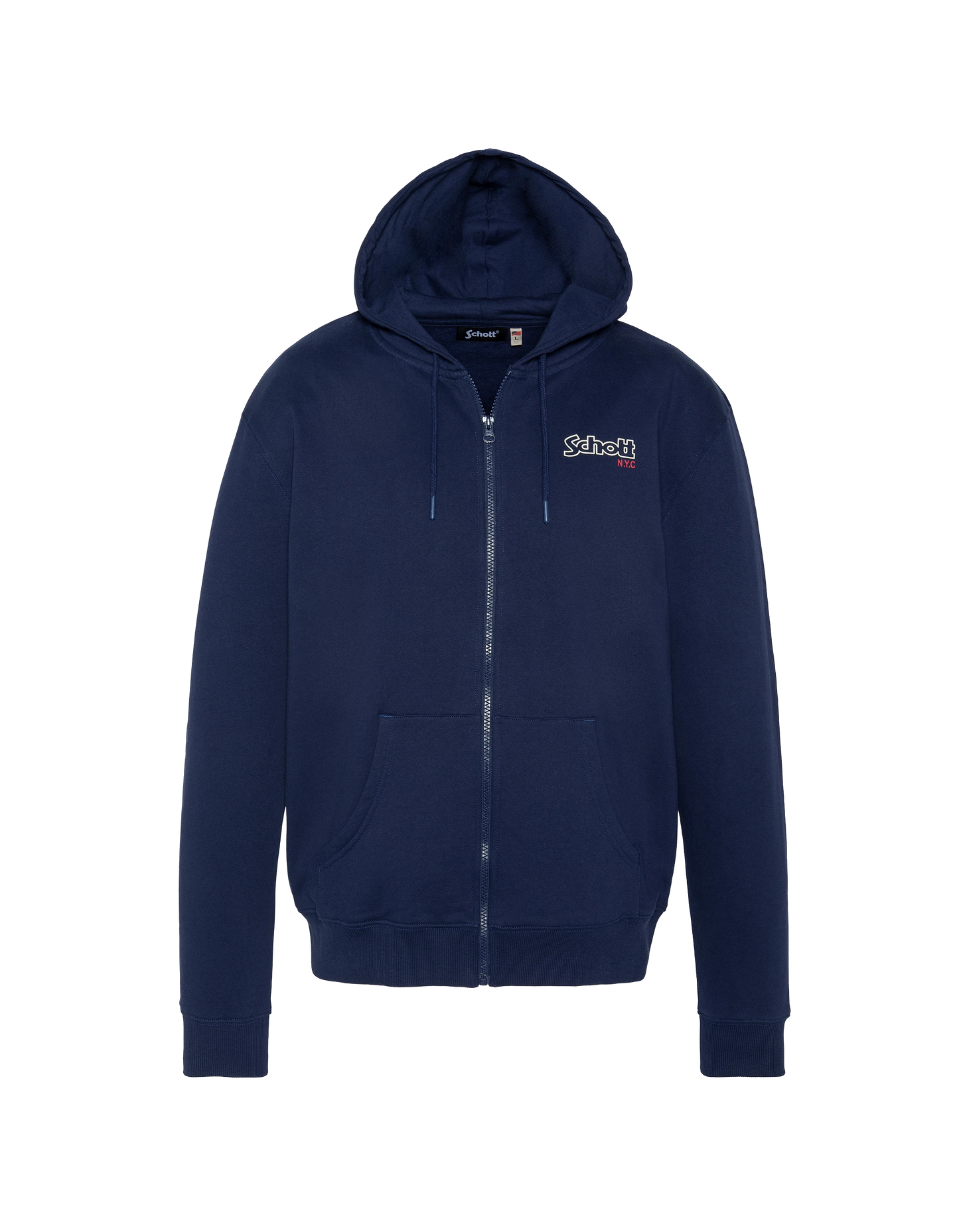 Zipped navy blue sweatshirt