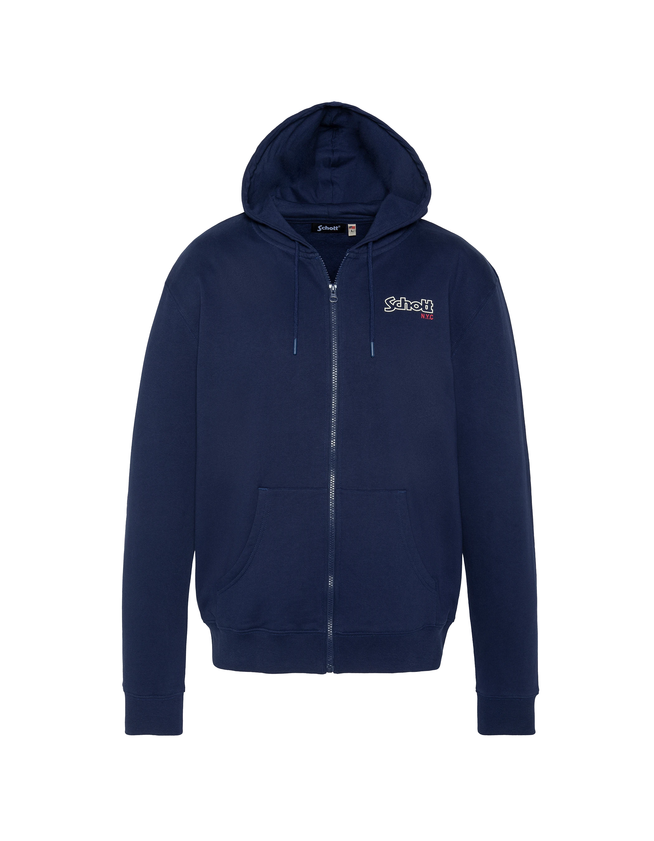Zipped navy blue sweatshirt-1