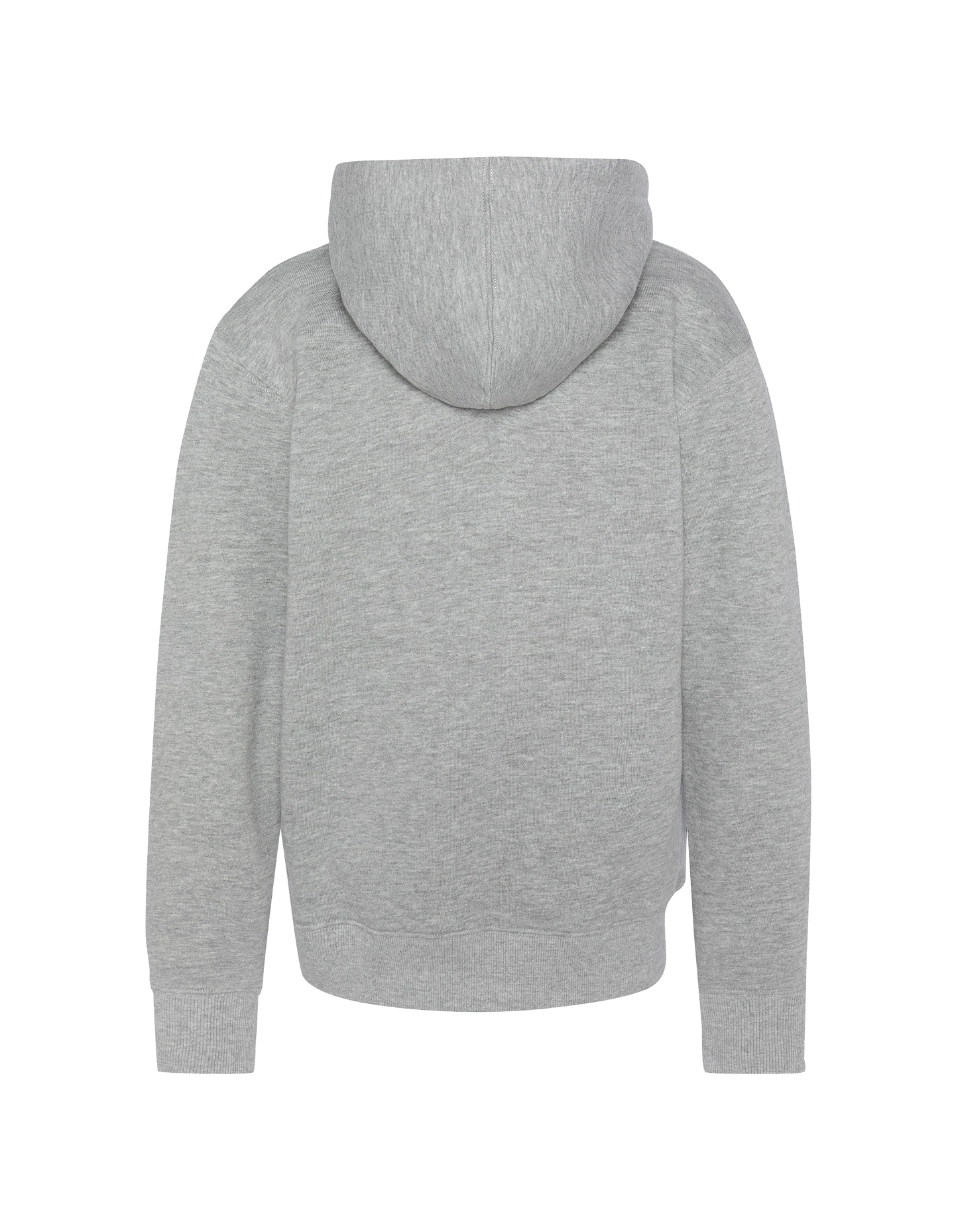 Sudadera infantil con capucha y cremallera gris jaspeado